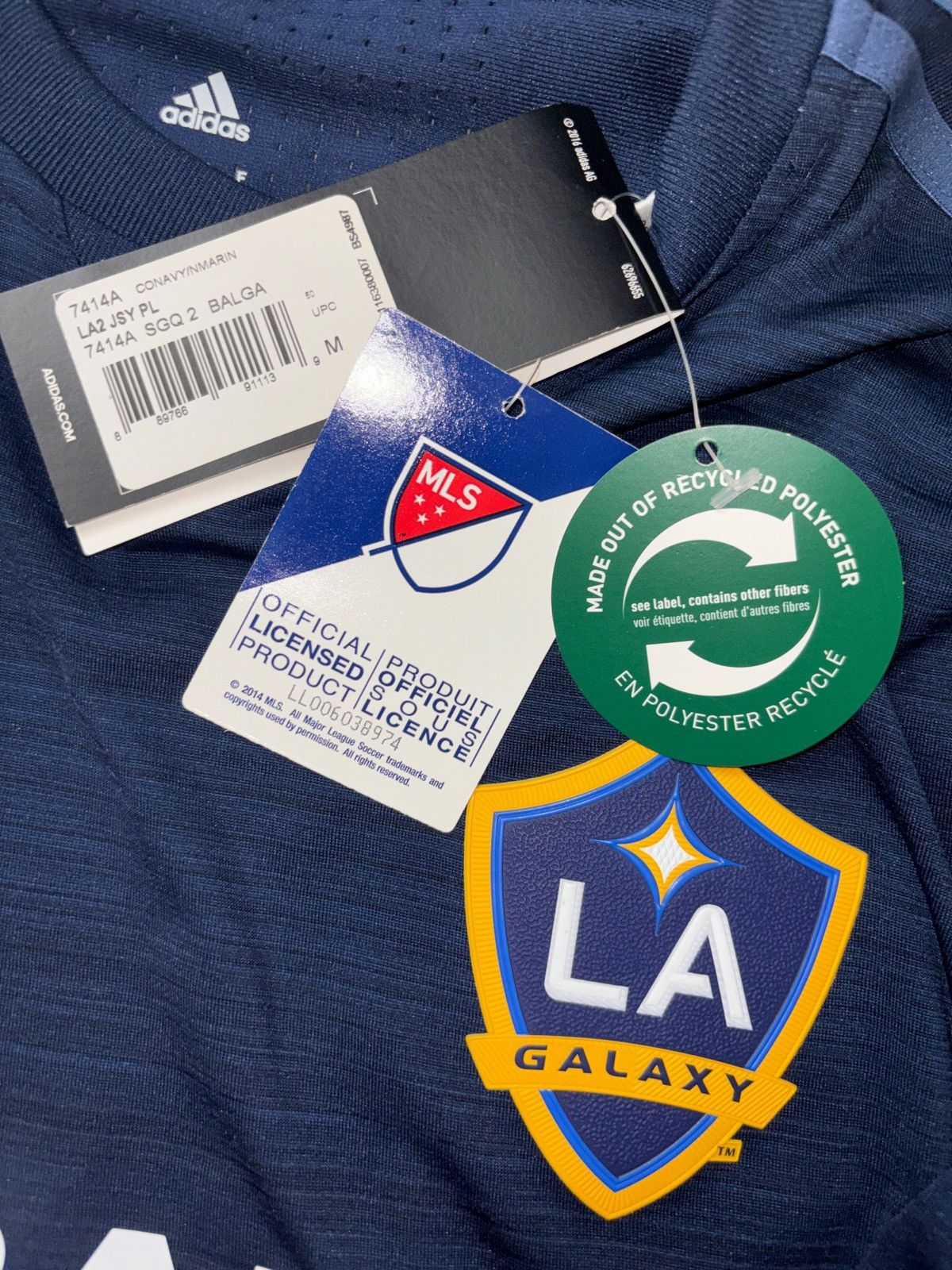 Adidas LA Galaxy Giovani Dos Santos Away Kit 2016/17 Player Version Size US M / EU 48-50 / 2 - 3 Thumbnail