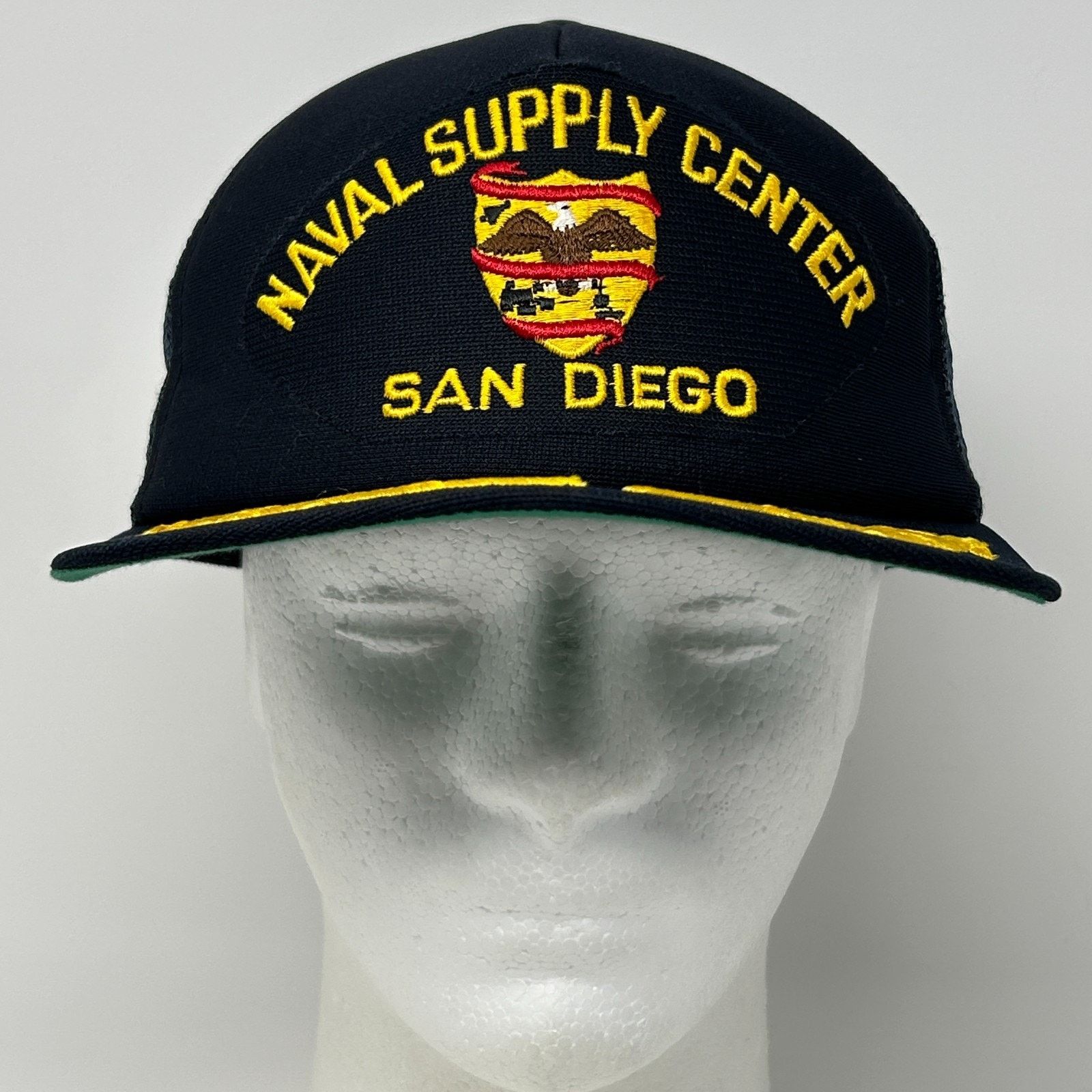 Vintage Vintage Naval Supply Center San Diego Trucker Hat Cap Blue Size ONE SIZE - 2 Thumbnail