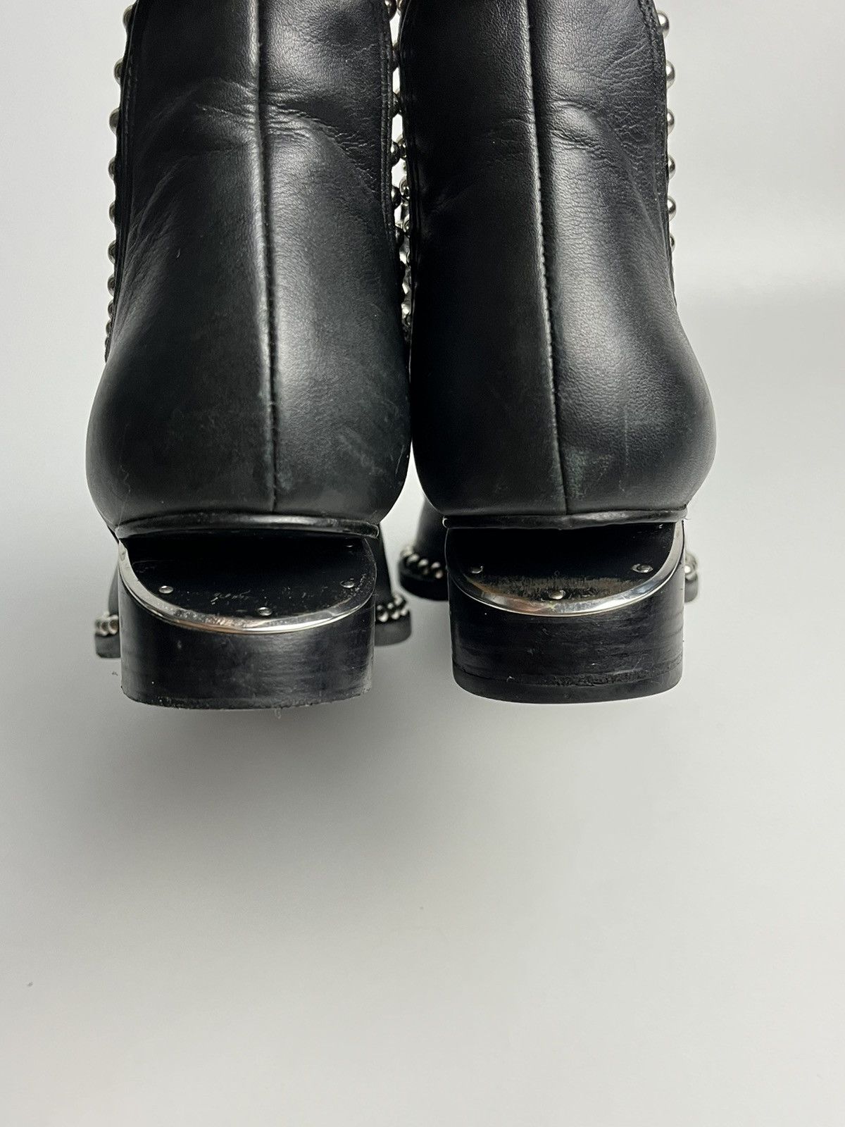 Alexander Wang Alexander Wang Studded Kori Cutout Heel Leather Ankle Boots Size US 8 / IT 38 - 8 Thumbnail