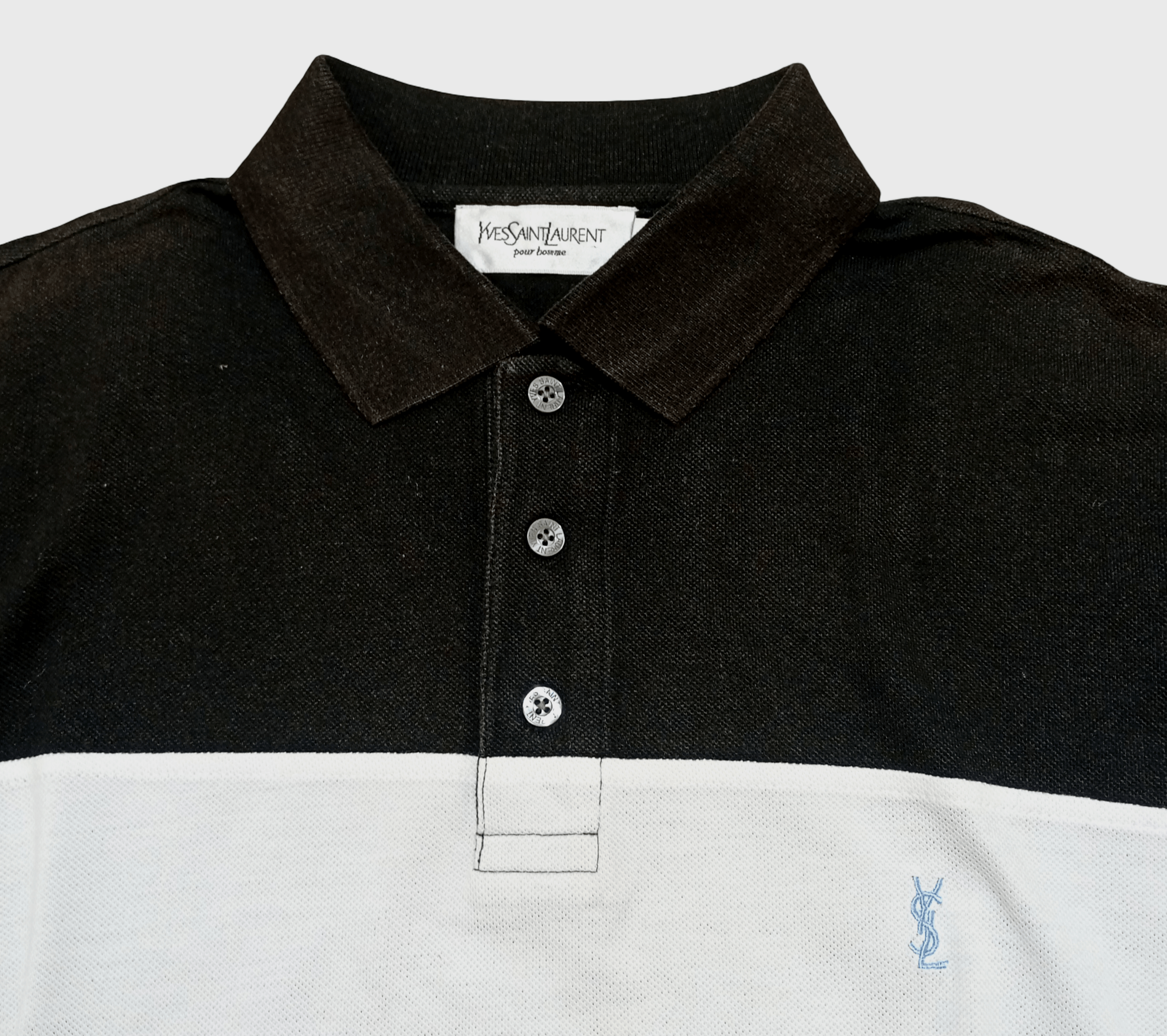 Yves Saint Laurent Yves Saint Laurent YSL Vintage Polo T-Shirt Tee 90s Size US M / EU 48-50 / 2 - 1 Thumbnail