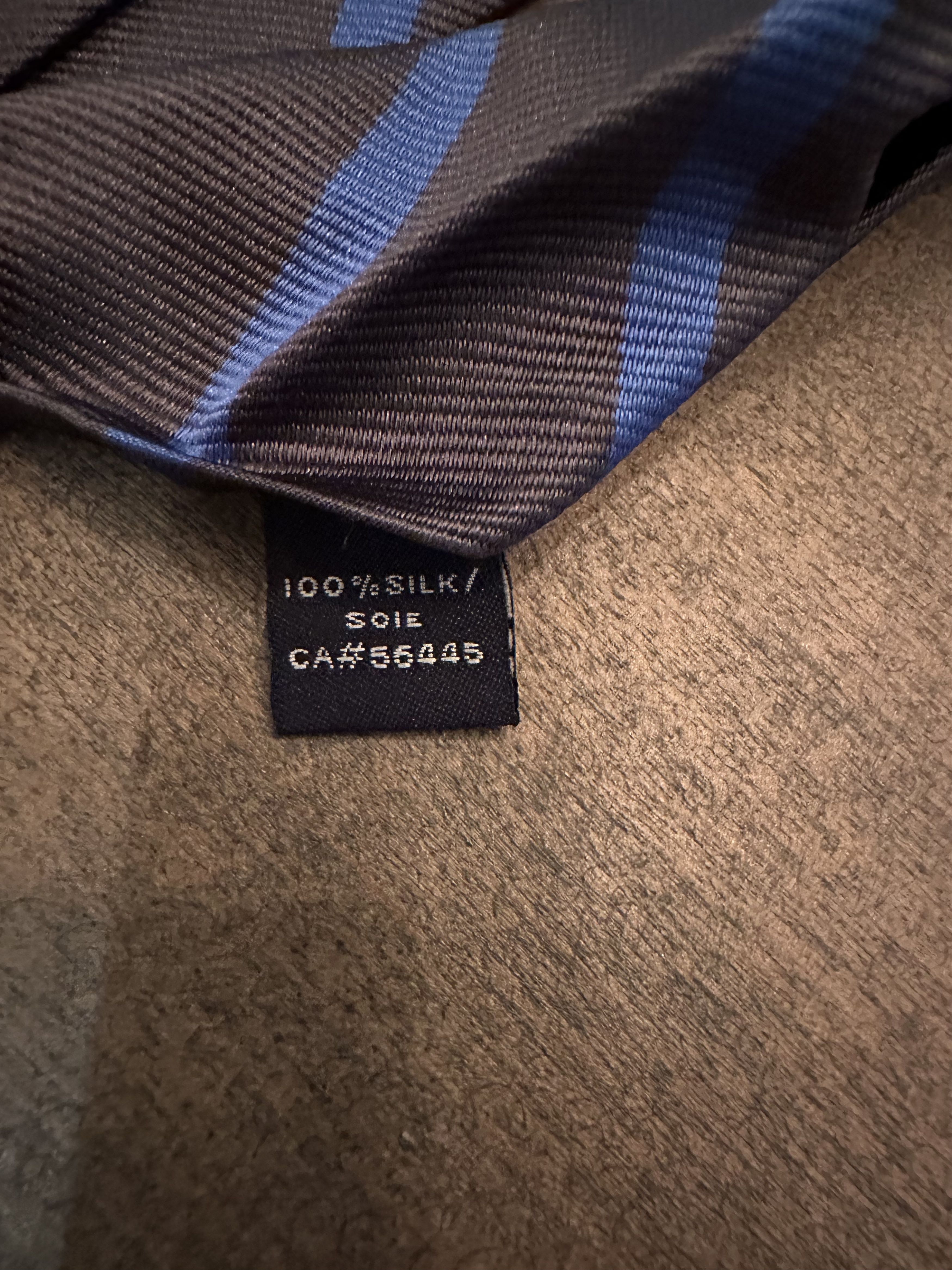 J.Crew Striped Silk Tie (Grey and Blue) Size ONE SIZE - 2 Thumbnail