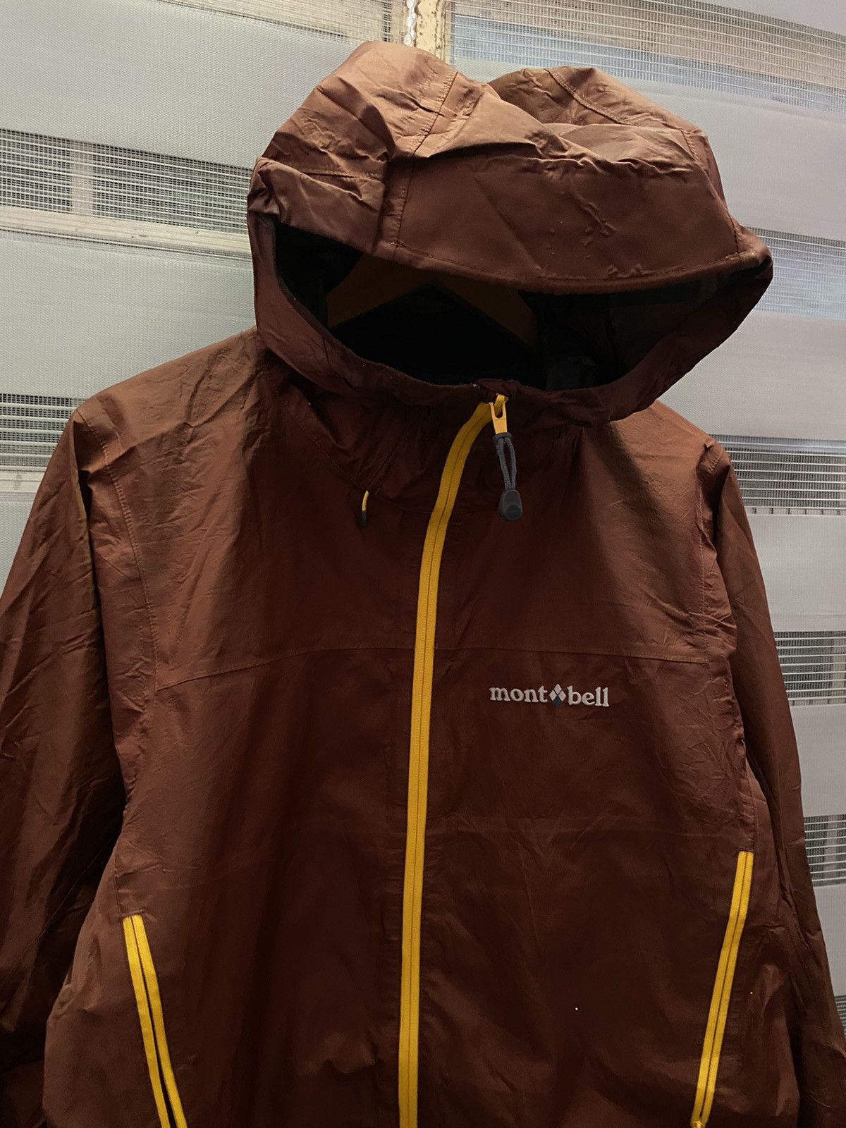 Goretex Vintage Montbell Brick Red Zipper Jacket Size US L / EU 52-54 / 3 - 2 Thumbnail