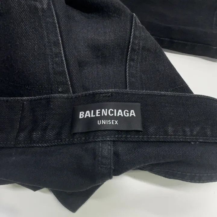 Balenciaga Balenciaga Balenciaga Black Loose Straight Leg Jeans -2507 Size US 30 / EU 46 - 4 Thumbnail