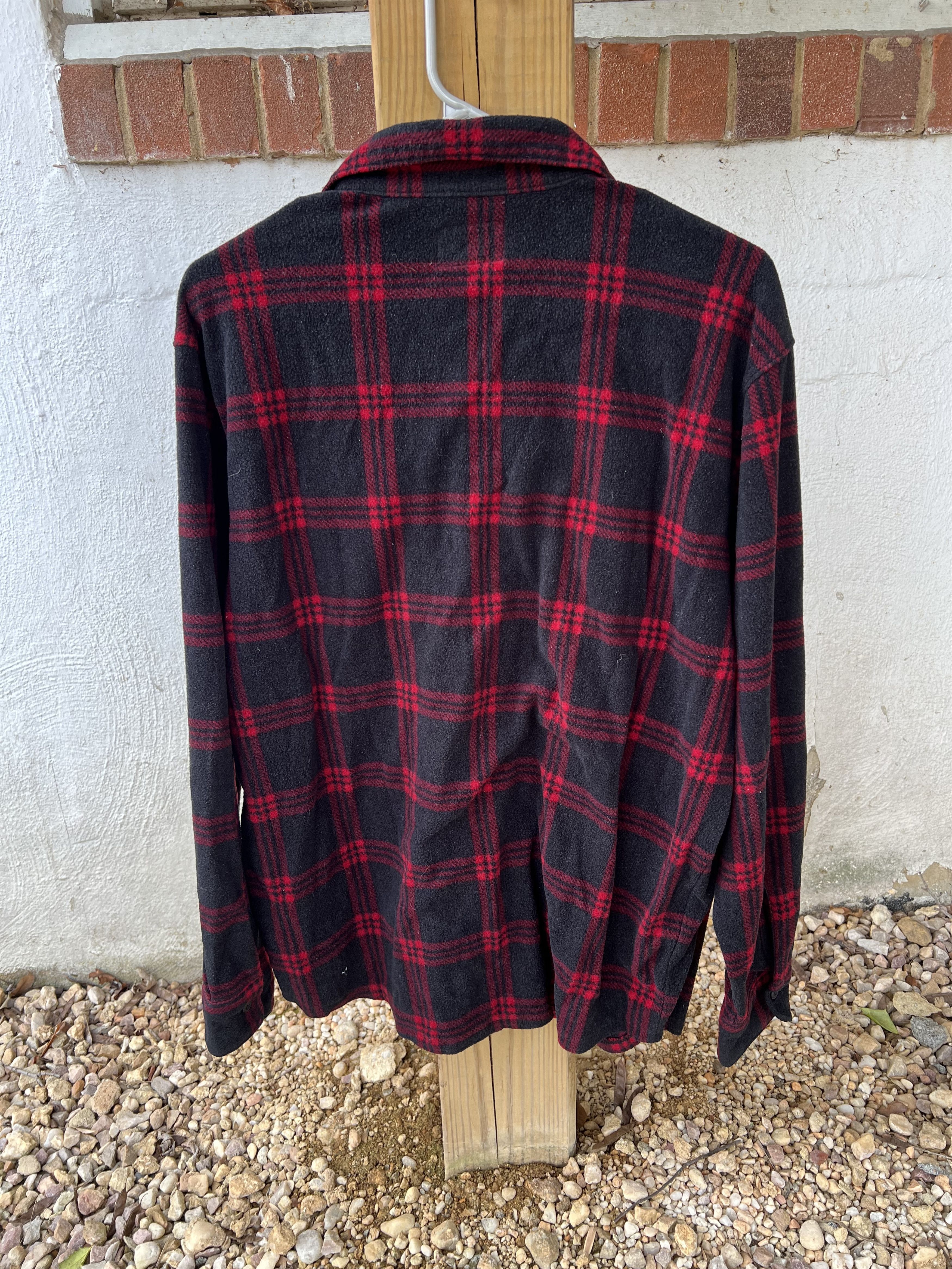 Wrangler Fleece Shirt Jacket Black Red Size US L / EU 52-54 / 3 - 4 Thumbnail