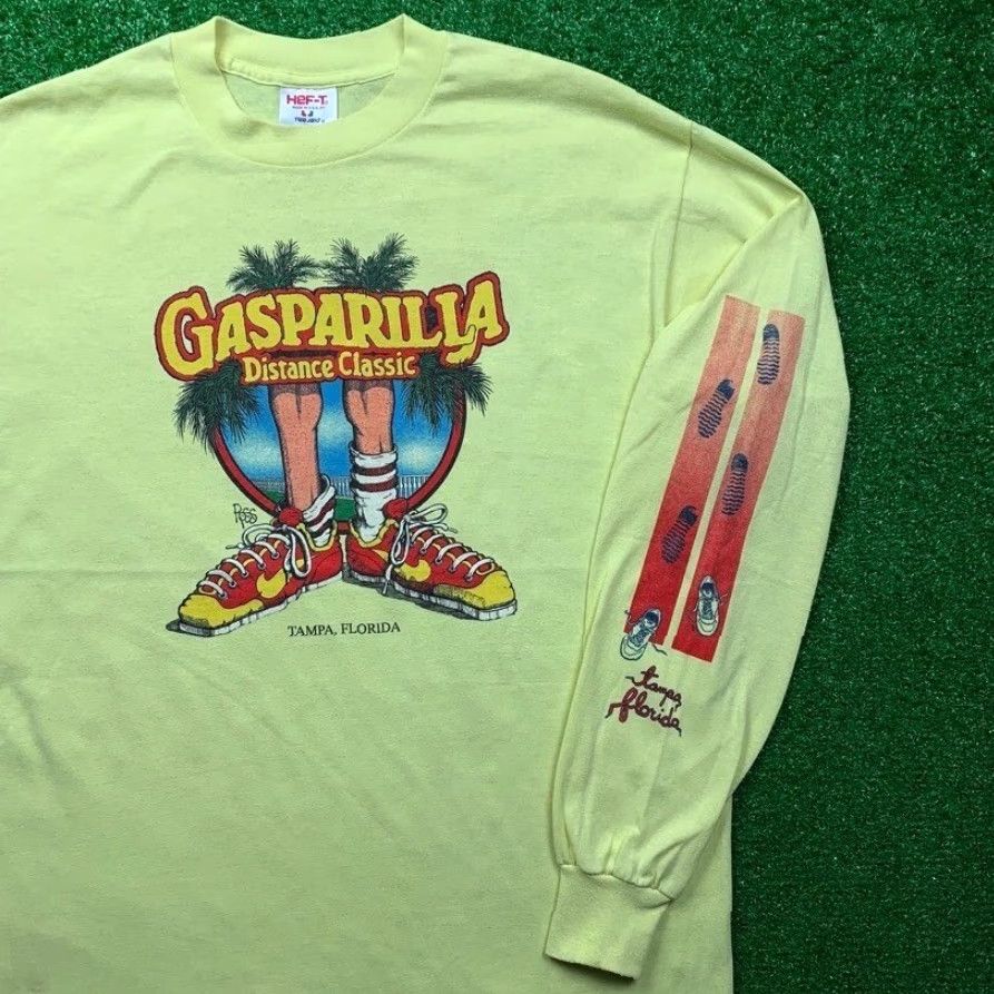Nike VINTAGE Nike T Shirt USA Rare Florida Ross Geisha Gasparilla Running Long Sleeve Size US XL / EU 56 / 4 - 2 Thumbnail