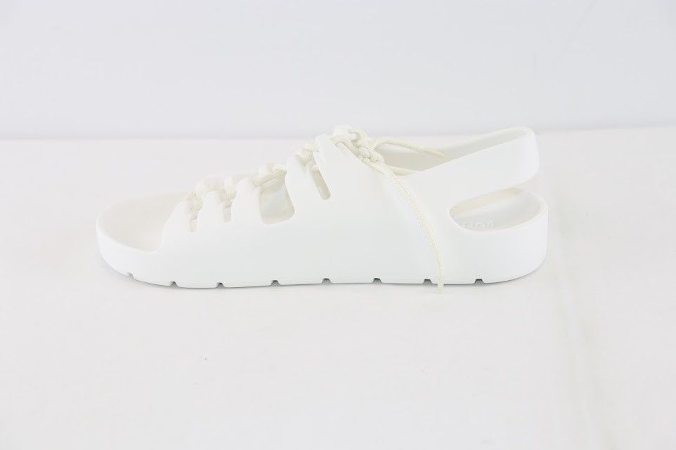 Bottega Veneta o1rshd1 Gel Rubber Jelly Sandal in Chalk Size US 7 / EU 40 - 2 Thumbnail