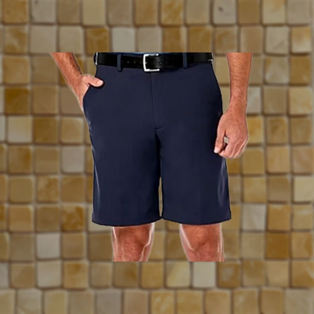 Haggar HAGGAR COOL RIGHT CLASSIC FIT STRETCH PERFORMANCE SHORTS Flat 40 Mens Shorts Navy Blue Size US 40 / EU 56 - 1 Preview