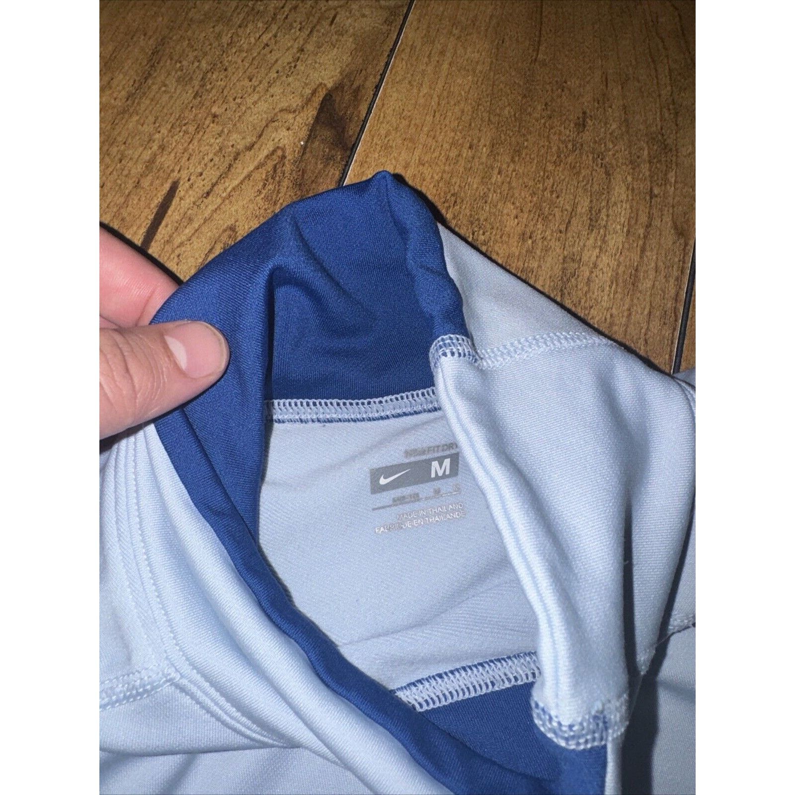Nike × Vintage Woman’s Nike Dri fit Turtle Neck Long Sleeve Shirt Blue M Size M / US 6-8 / IT 42-44 - 4 Thumbnail