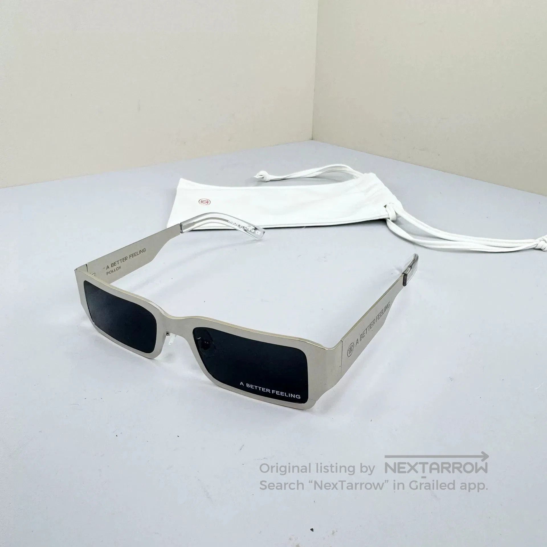 A Better Feeling A Better Feeling Metal Letter Sunglasses. Size ONE SIZE - 1 Thumbnail