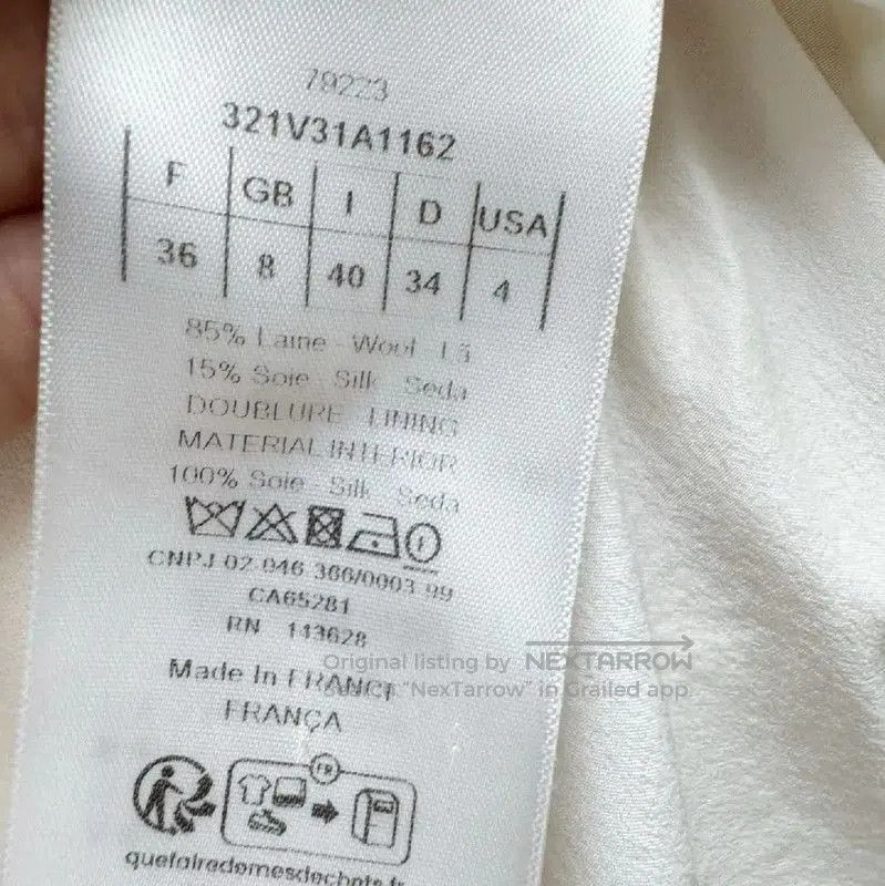 Dior Dior White Wool Women's Coat S Size . Size S / US 4 / IT 40 - 4 Thumbnail
