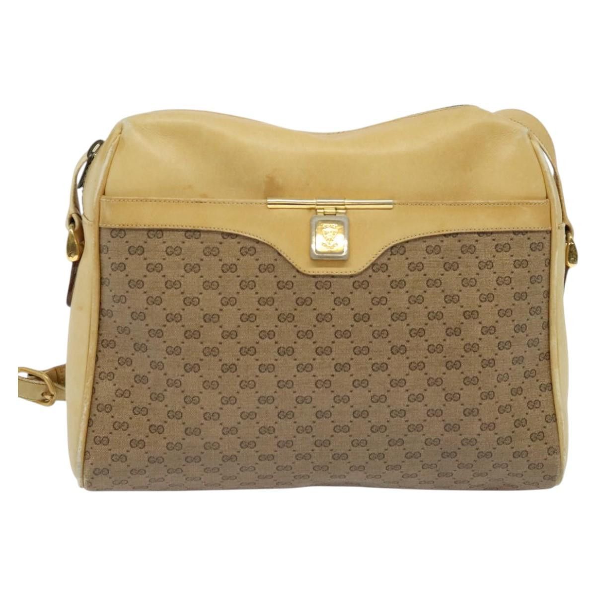Gucci GUCCI Micro GG Supreme Shoulder Bag Pvc Beige Gold Size ONE SIZE - 2 Thumbnail
