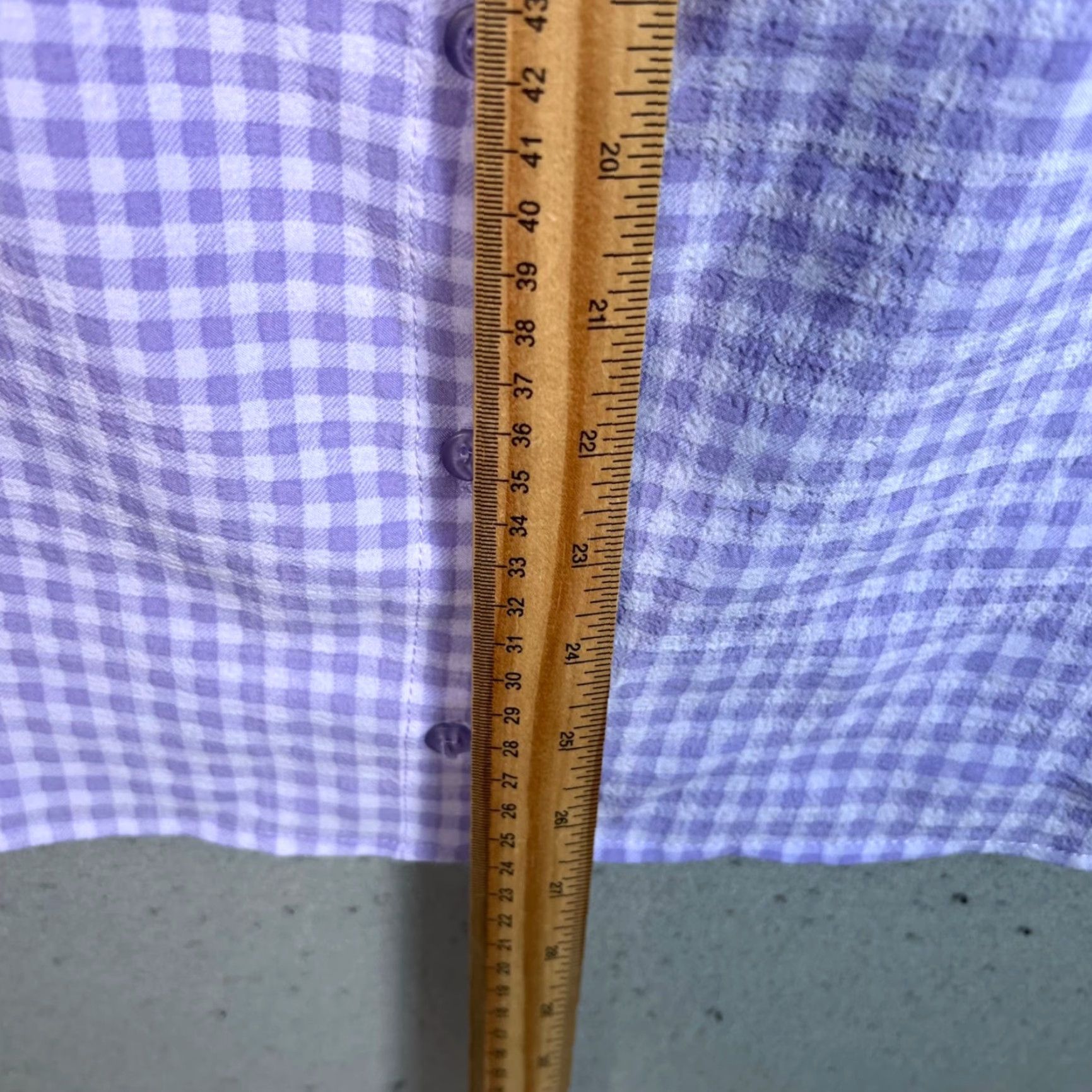 H&M VINTAGE H&M Devided Womens Purple Gingham Puff Sleeve Mini Dress W/ Button Front M Size M / US 6-8 / IT 42-44 - 6 Thumbnail