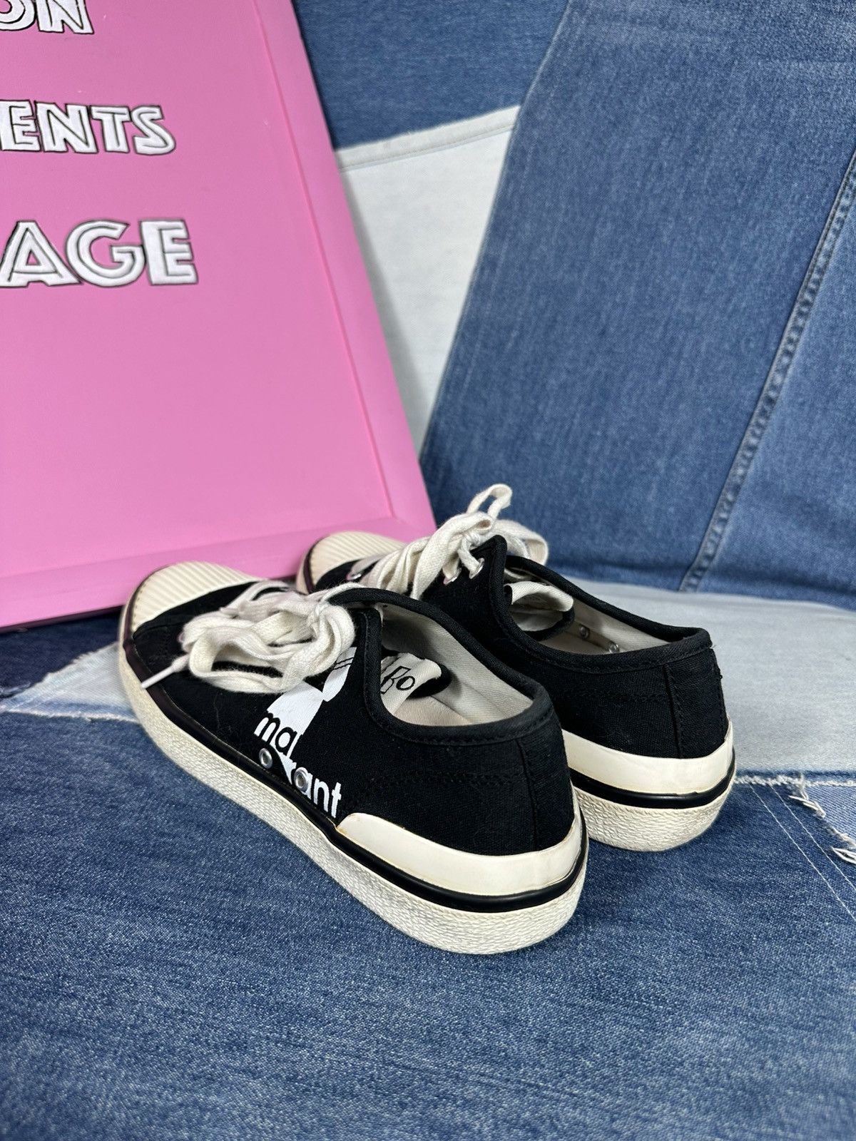 Isabel Marant Isabel Marant Binkoo Low Sneakers Canvas Colorblock Pattern Size US 8 / IT 38 - 5 Thumbnail