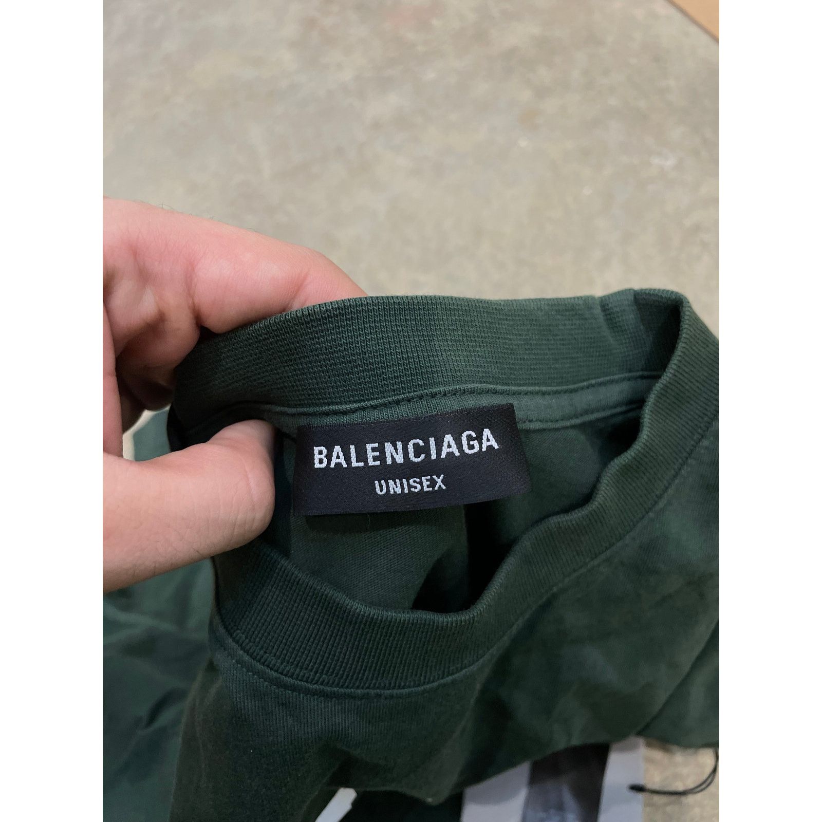 Balenciaga Balenciaga Tee Dark Green Dallas New Medium With Tags Size US M / EU 48-50 / 2 - 5 Thumbnail