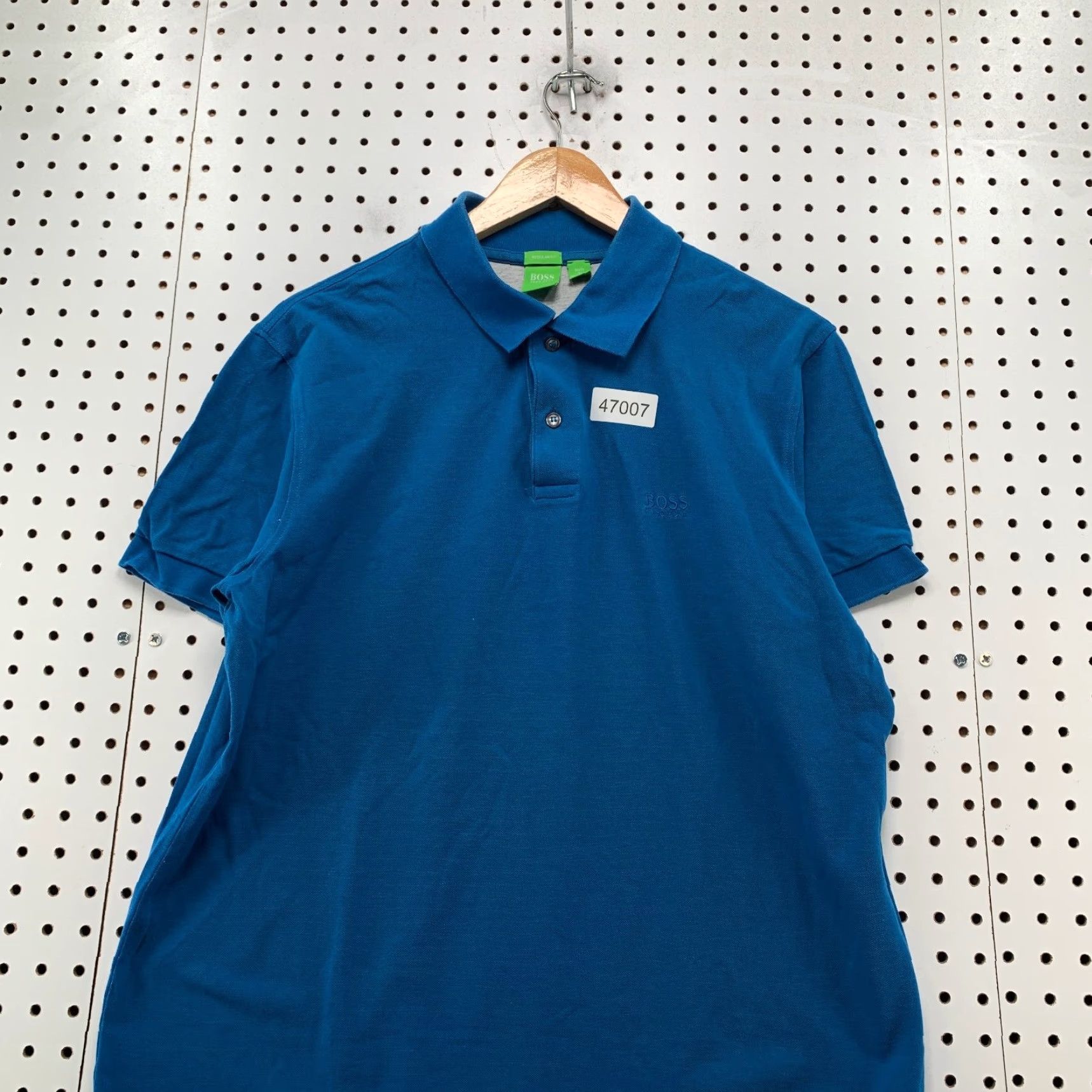 Hugo Boss Hugo BOSS Polo Shirt Mens Large Blue Regular Fit Preppy Work School Shirt MSN? Size US L / EU 52-54 / 3 - 5 Thumbnail