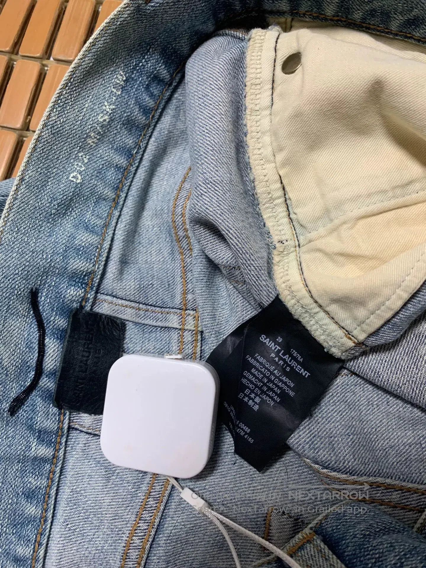 Saint Laurent Paris Saint Laurent SLP Washed Distressed Jeans. Size US 29 - 4 Thumbnail