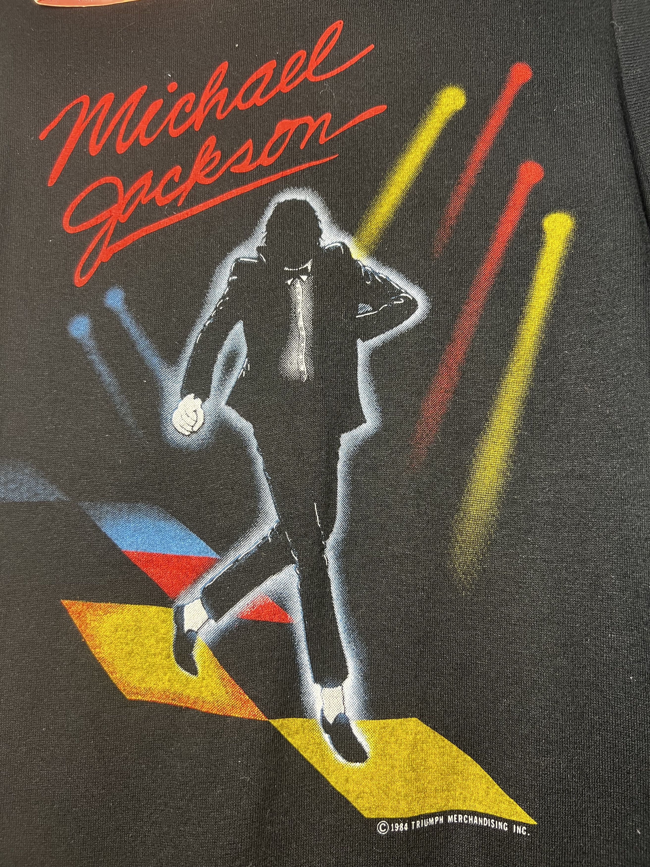 Vintage NEW Vintage 1984 Michael Jackson Victory Tour T-Shirt Size US S / EU 44-46 / 1 - 3 Thumbnail