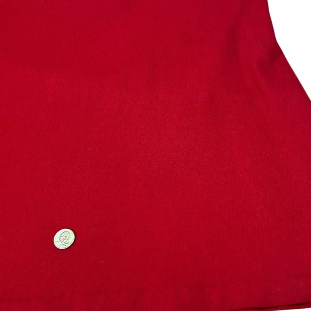 Other Vintage Requirements Red Wool / Nylon A-Line Maxi Skirt Size Size 40" / US 18 - 7 Thumbnail