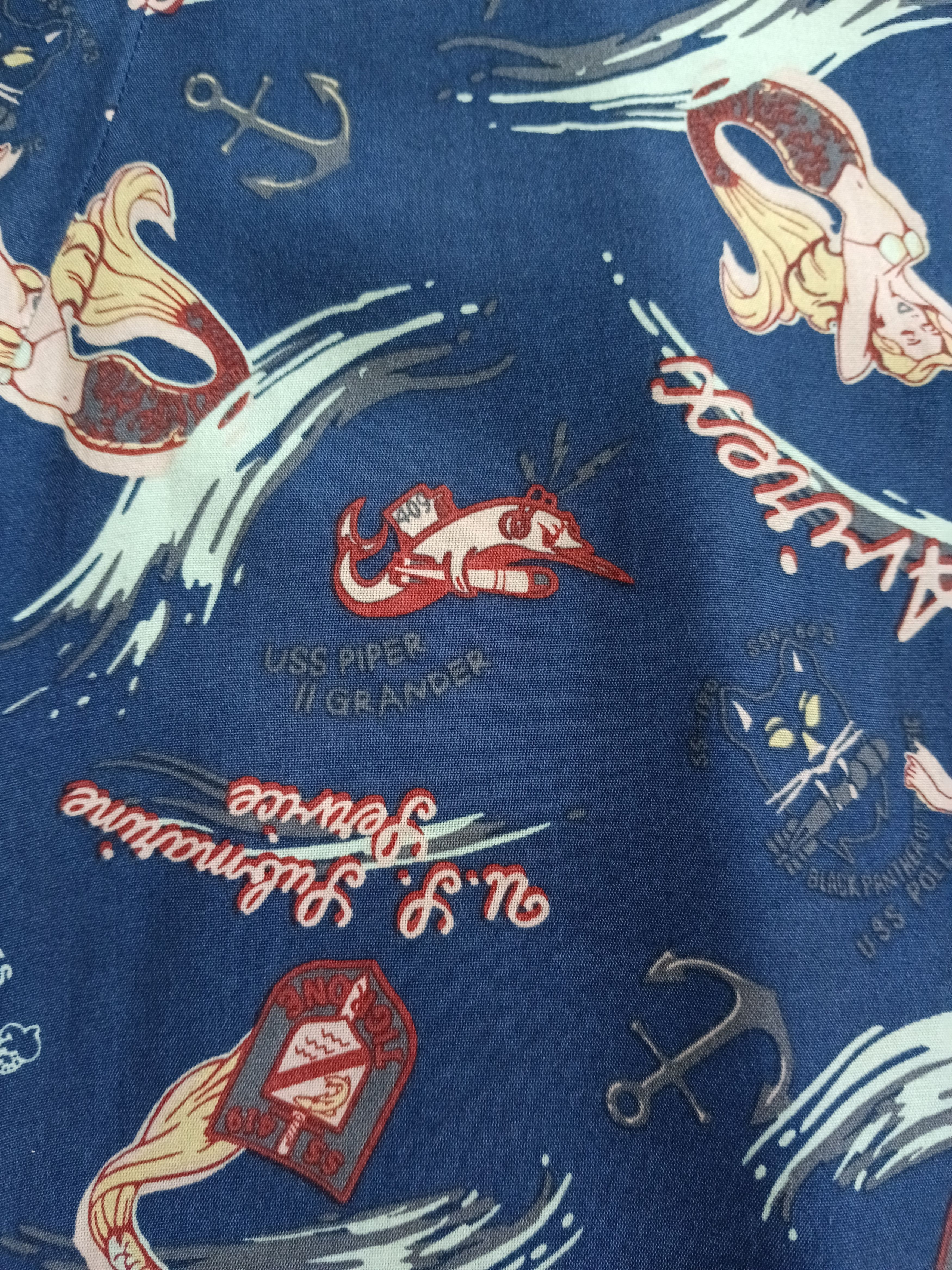 Avirex RARE🔥AVIREX X USN FULLPRINT BUTTON UP Size US L / EU 52-54 / 3 - 6 Thumbnail