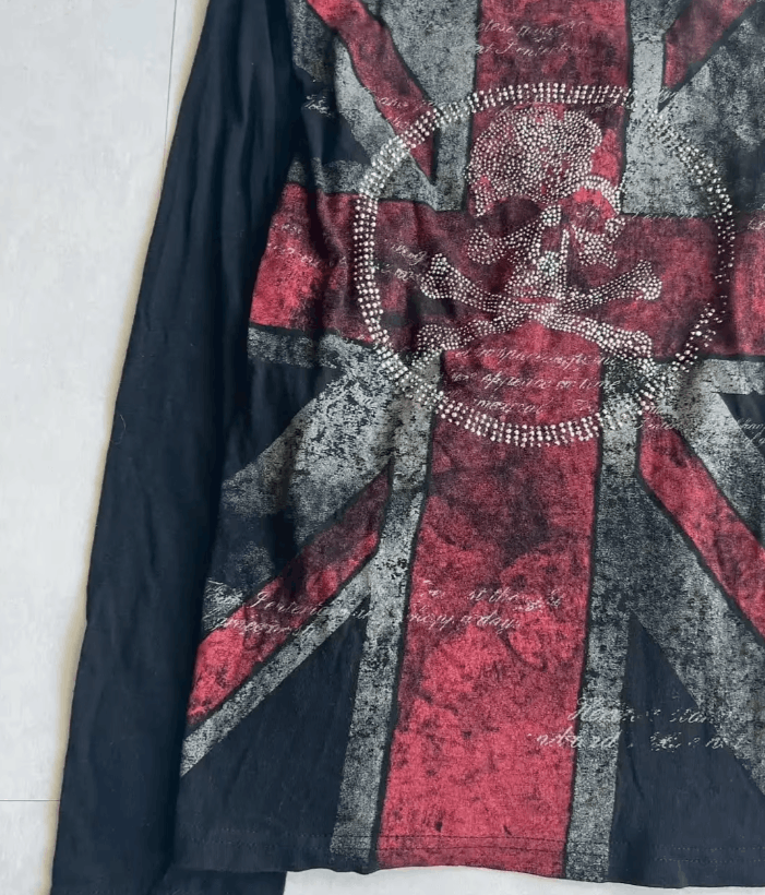 Japanese Brand Retro British Flag Printing Skull Size US S / EU 44-46 / 1 - 2 Thumbnail