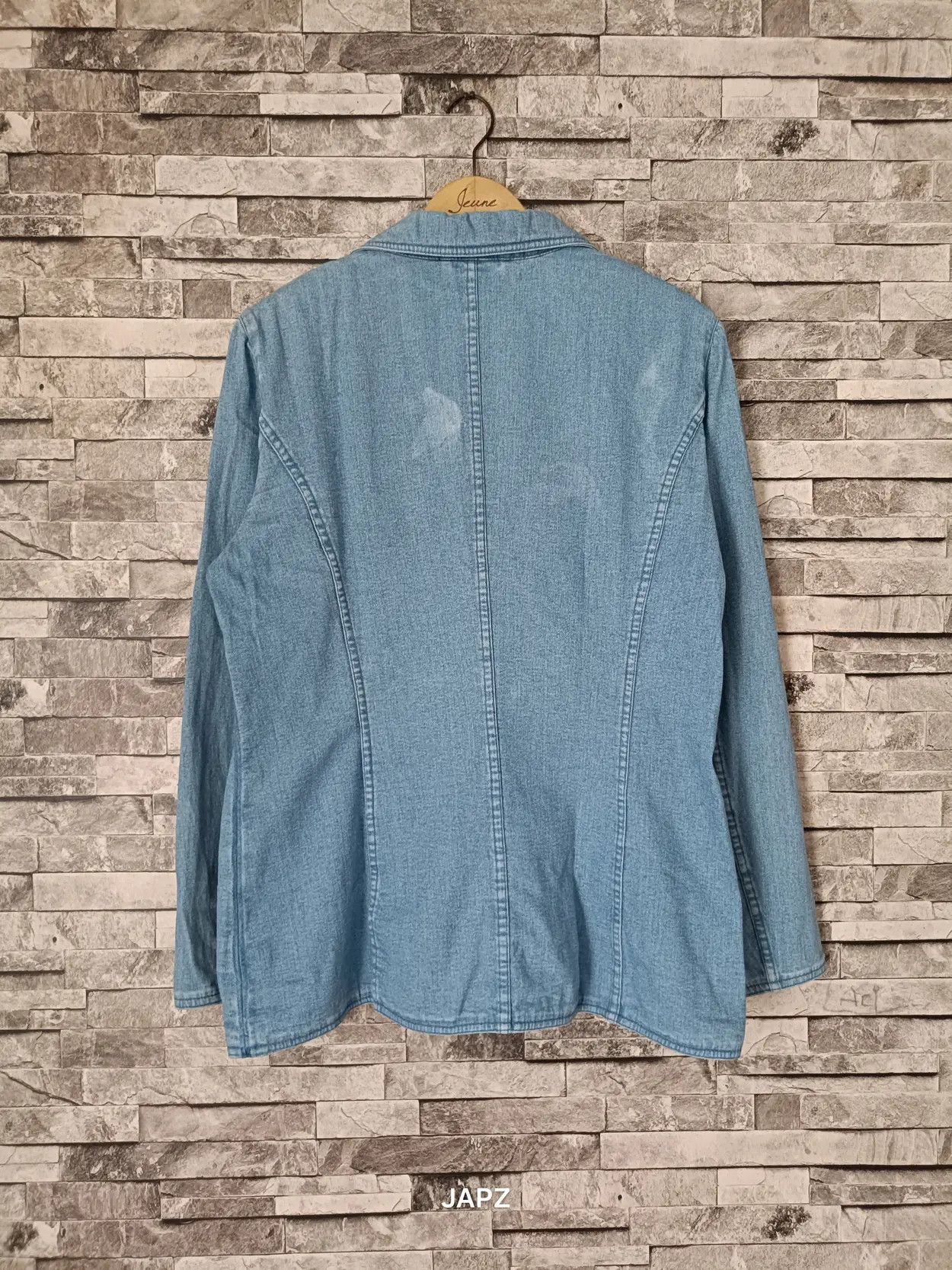 Escada Vintage Escada embroidery funky blazer denim jacket Size S / US 4 / IT 40 - 4 Thumbnail