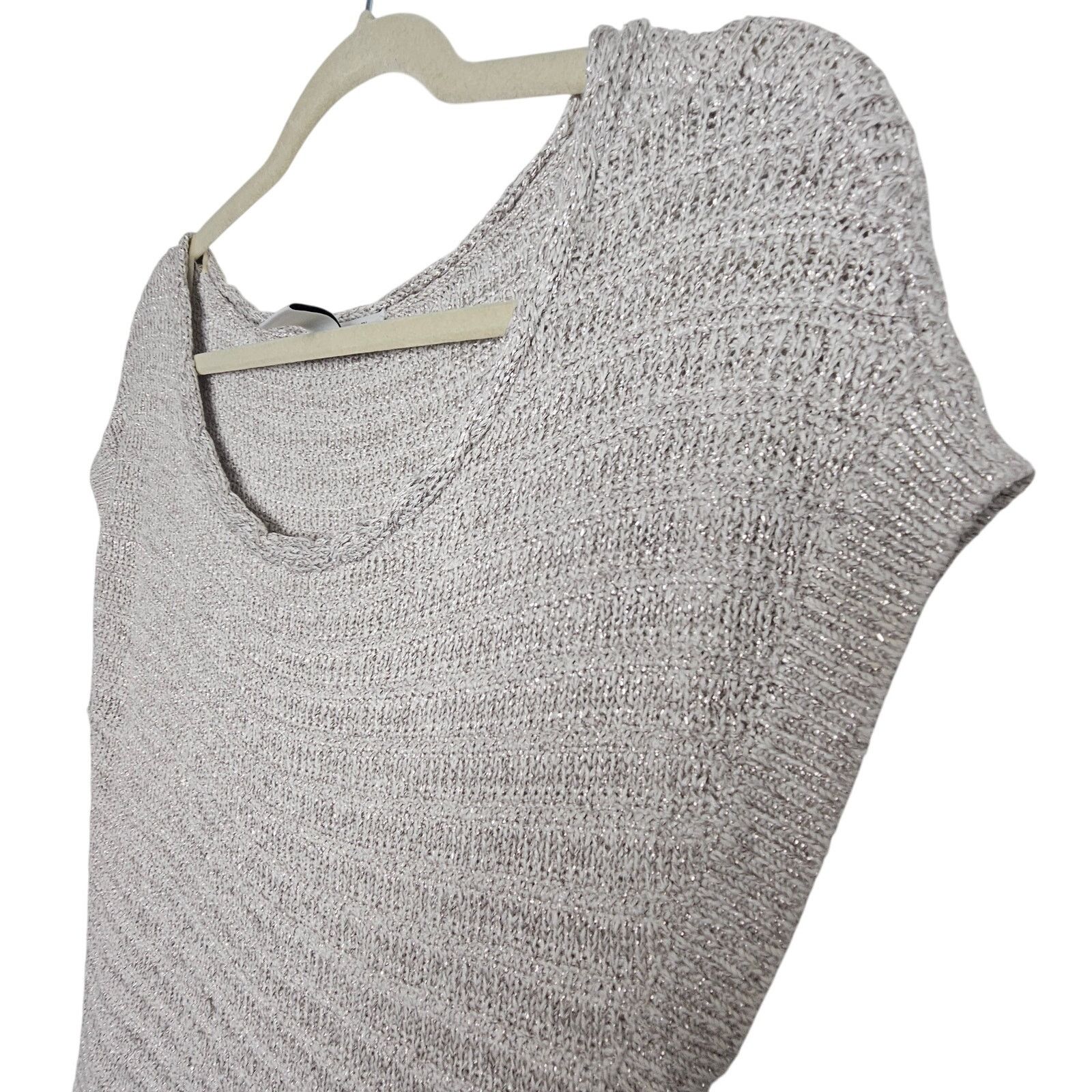 White House Black Market White House Black Market Metallic Knit Pullover Sweater XS Size XS / US 0-2 / IT 36-38 - 5 Thumbnail