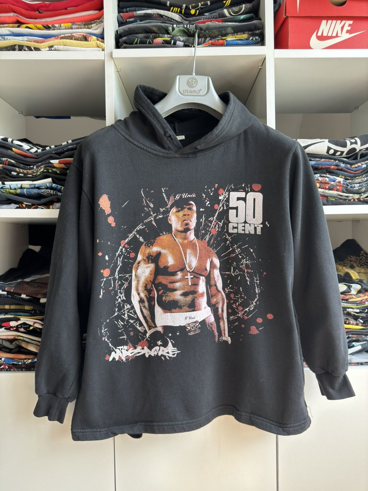 50 Cent Vintage 50 Cent The Massacre Printed Rap Band Hoodie Size US M / EU 48-50 / 2 - 1 Thumbnail