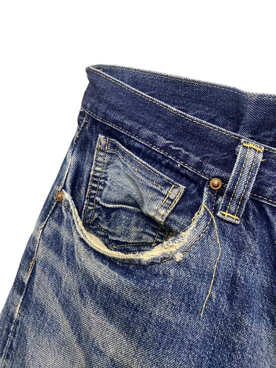 Sugar Cane 💥BEST OFFER💥VINTAGE SUGAR CANE SELVEGDE DISTRESSED DENIM Size US 30 / EU 46 - 19 Thumbnail