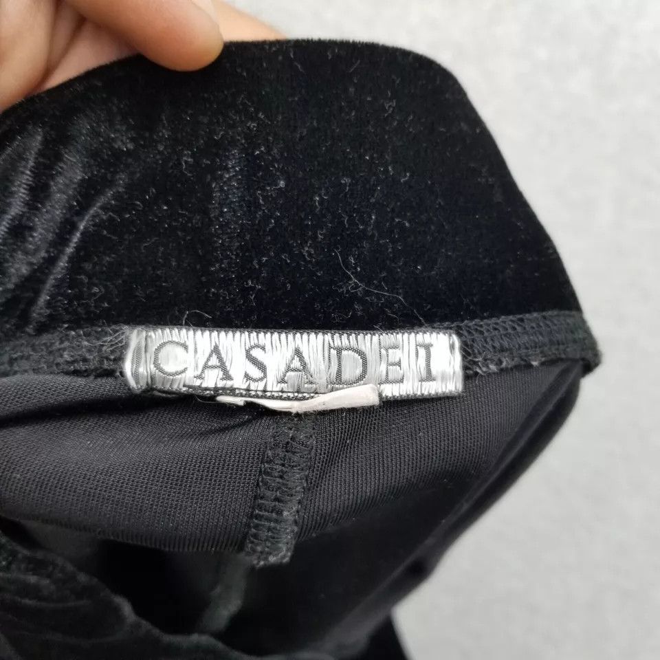 Casadei Casadei Skirt Womens Medium Black Velour Long 30x31 Size 30" / US 8 / IT 44 - 3 Thumbnail