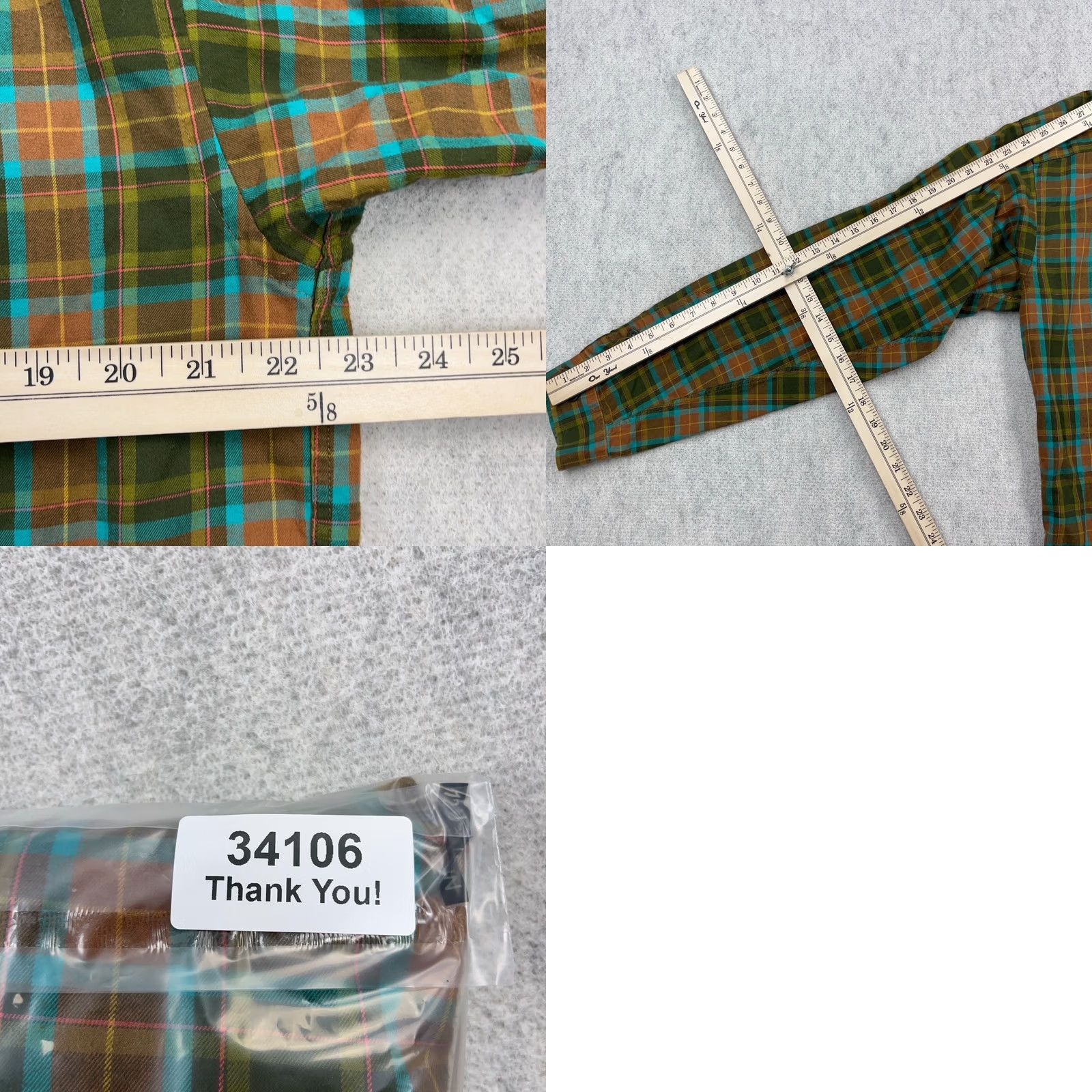 Patagonia Patagonia Shirt Men Large Olive Green Organic Cotton Flannel Lightweight Camp Shirt Button-Down Long Sleeve Plaid Lightweight Casual Outdoor Men Size US L / EU 52-54 / 3 - 8 Thumbnail
