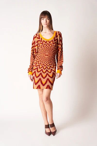 Marni o1y1025 Mini Dress in Multicolor Size S / US 4 / IT 40 - 2 Thumbnail