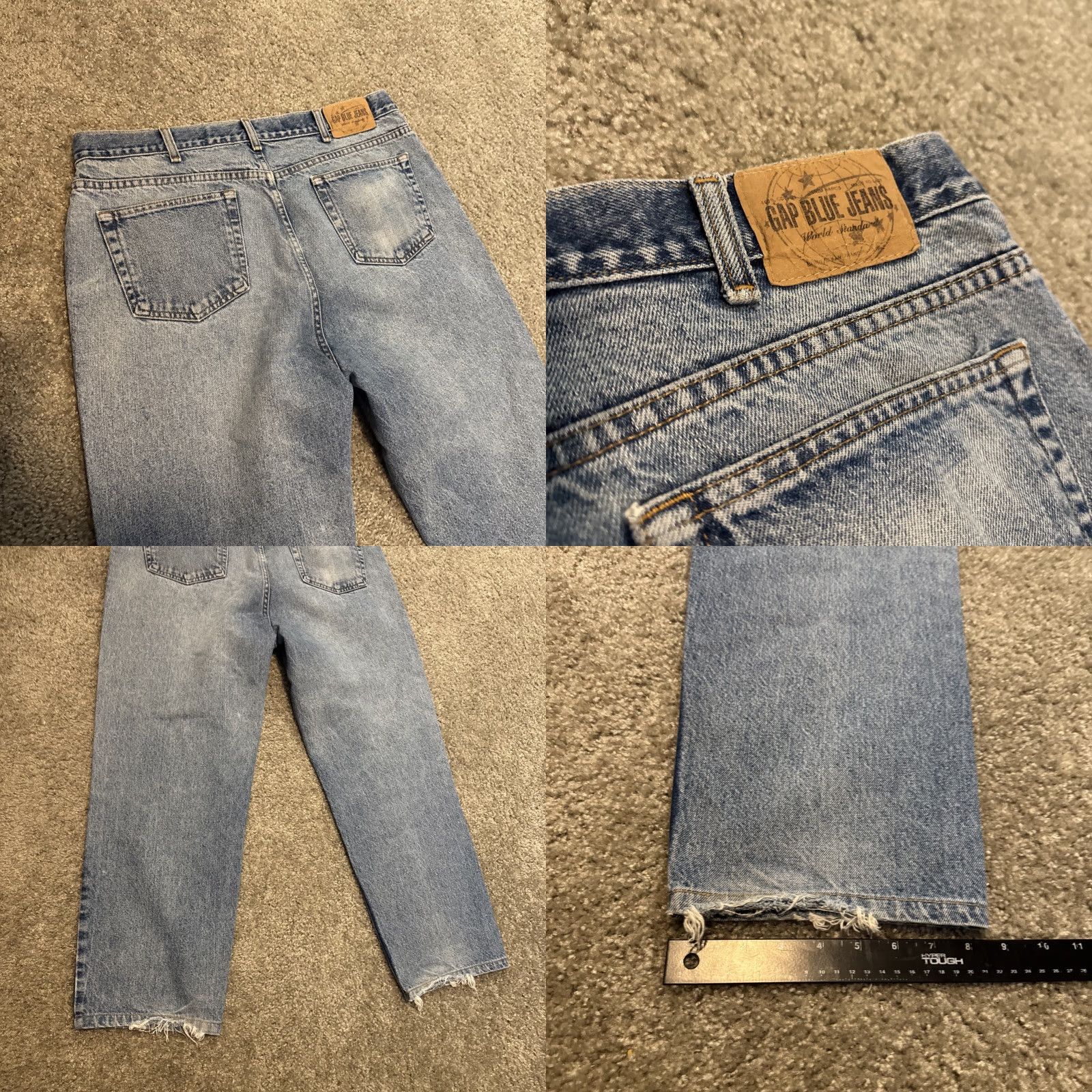 Gap VINTAGE Gap Jeans Blue Denim USA 90s Straight 40x32 Men REGULAR Size 40 32 Inseam Size US 40 / EU 56 - 9 Thumbnail