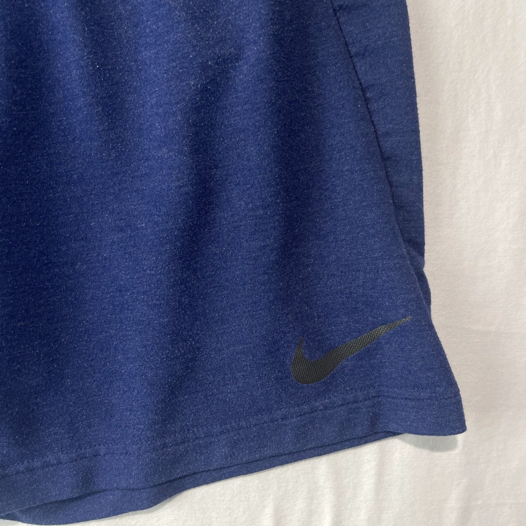 Nike Nike Shorts Mens M Dri Fit Active Training Performance 817417-429 Gym Adult Blue Polyester Blend Nike Athletic Shorts Mens Regular M Inseam 9in Size US 31 - 2 Thumbnail