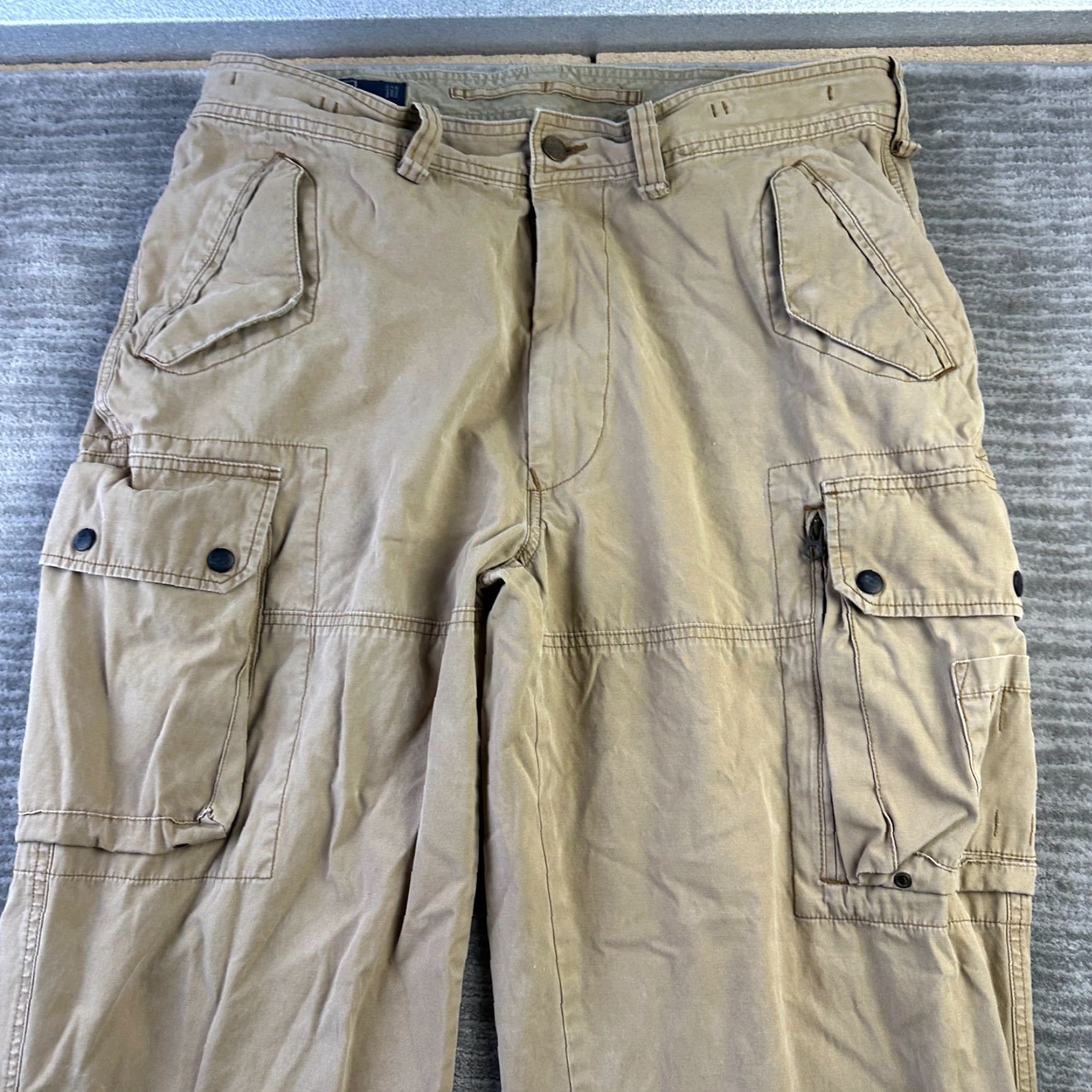 Polo Ralph Lauren Polo Ralph Lauren Pants Cargo Mens 38x30 Beige Tan Utility Cargo Pants Regular fit 5-Pocket Denim Cotton Beige Mens Size US XS / EU 42 / 0 - 3 Thumbnail