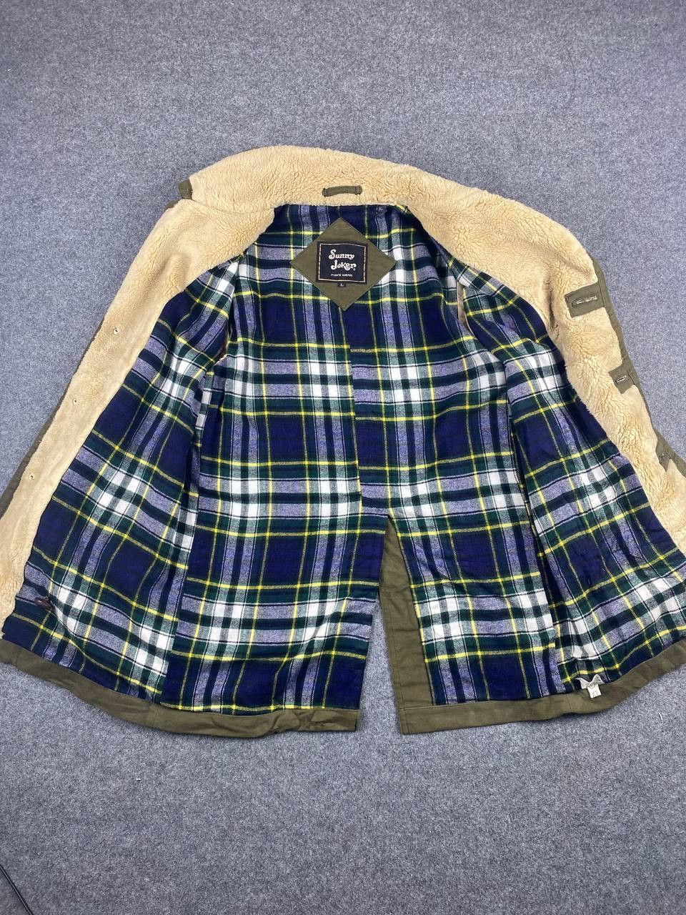 Japanese Brand sunny joker japanese brands sherpa jacket flannel lining Size US L / EU 52-54 / 3 - 5 Thumbnail