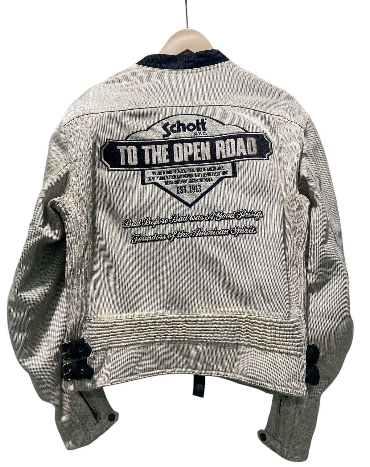 Schott Schott NYC Leather Motorcycle Jacket With Padding Size US M / EU 48-50 / 2 - 2 Thumbnail