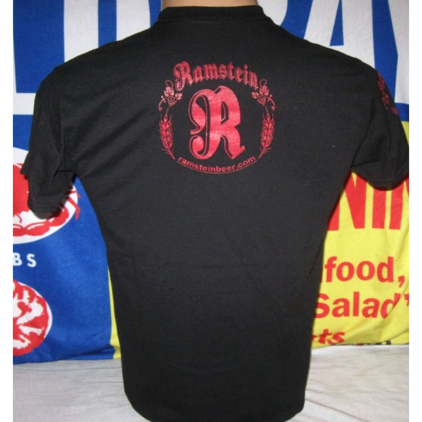 Vintage RAMSTEIN BEER Biergarten t shirt Men's Adult Medium Brewing GERMAN LAGERS Size US M / EU 48-50 / 2 - 4 Thumbnail