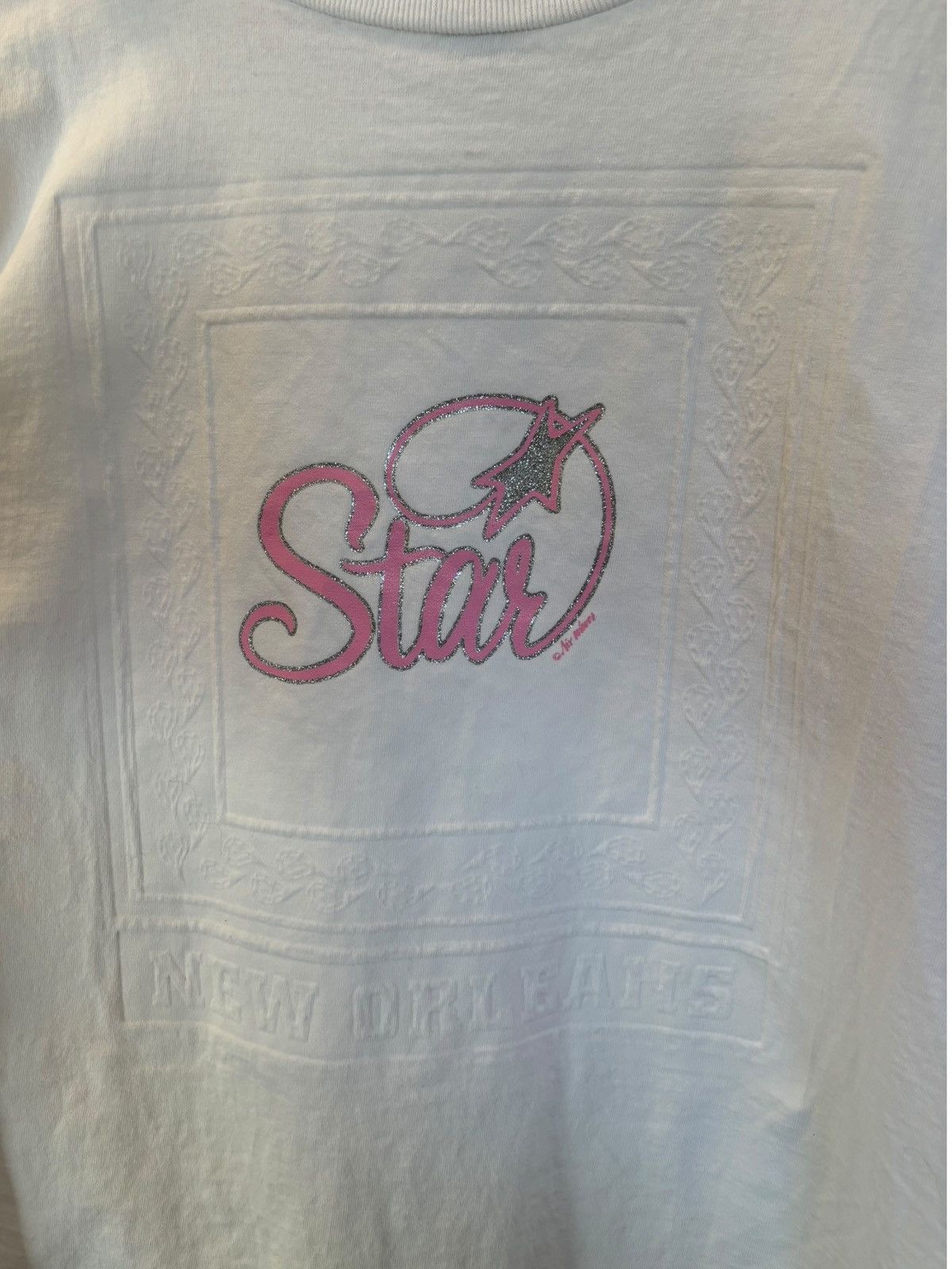 Delta Vintage Y2K Star New Orleans T-Shirt Size US XL / EU 56 / 4 - 2 Thumbnail
