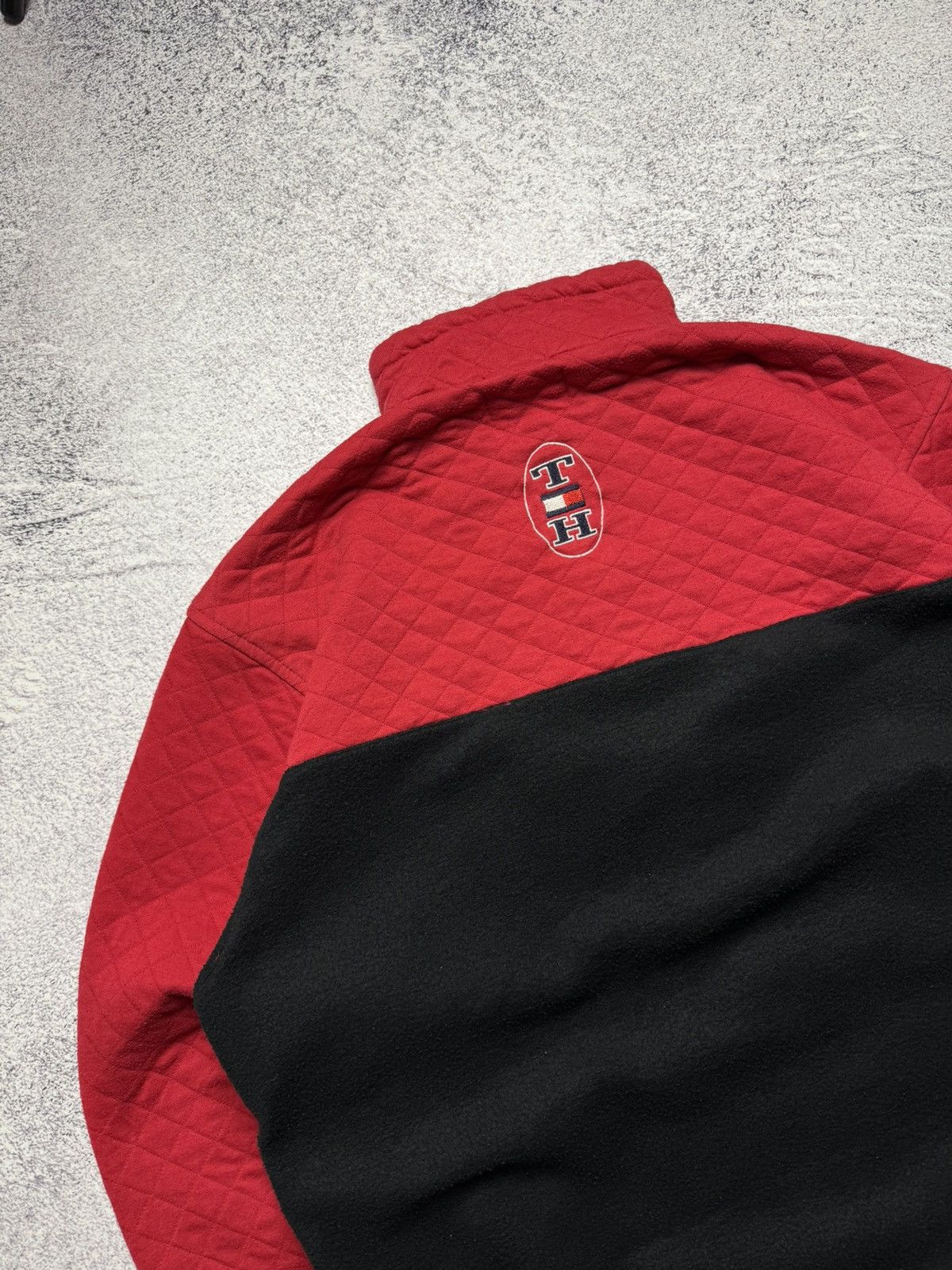 Tommy Hilfiger Rare Tommy Hilfiger Half Zip Fleece Sweatshirt Vintage Style Size US L / EU 52-54 / 3 - 15 Thumbnail
