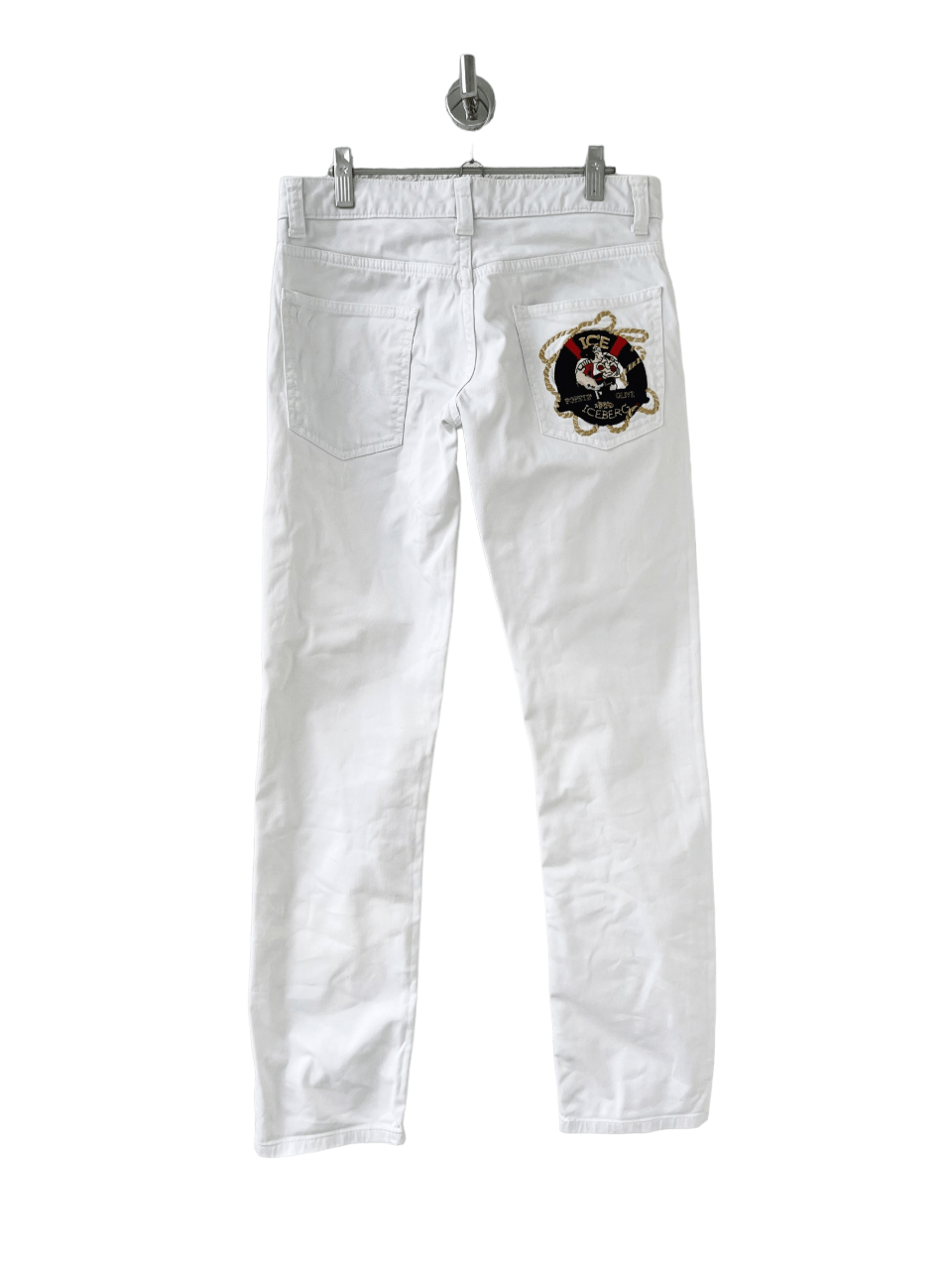 image of Iceberg History Iceberg Jeans Popeye History in White, Women's (Size 28)