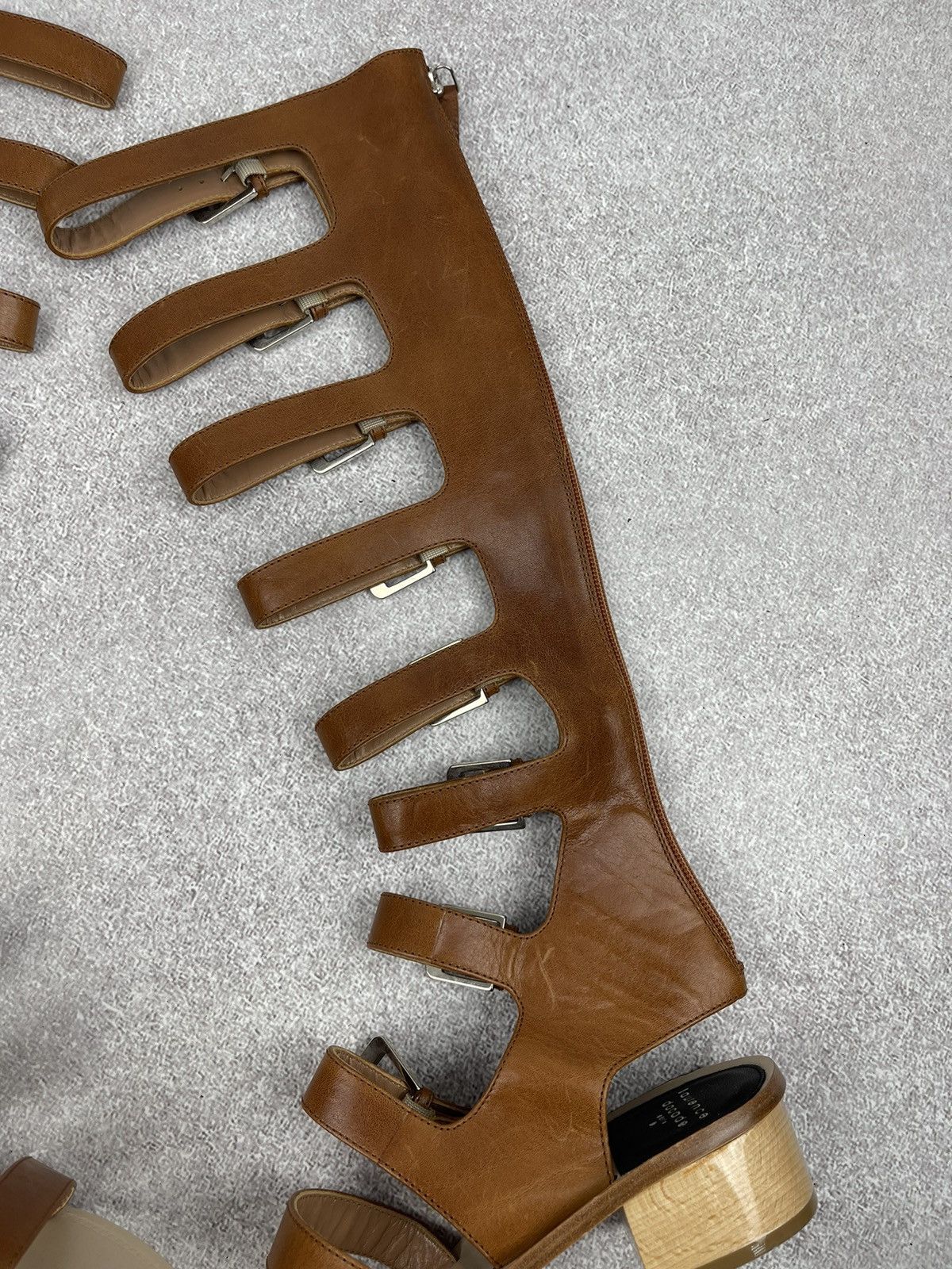 Other Laurence Dacade Brown Leather Halle Gladiator Sandals Size US 8 / IT 38 - 5 Thumbnail
