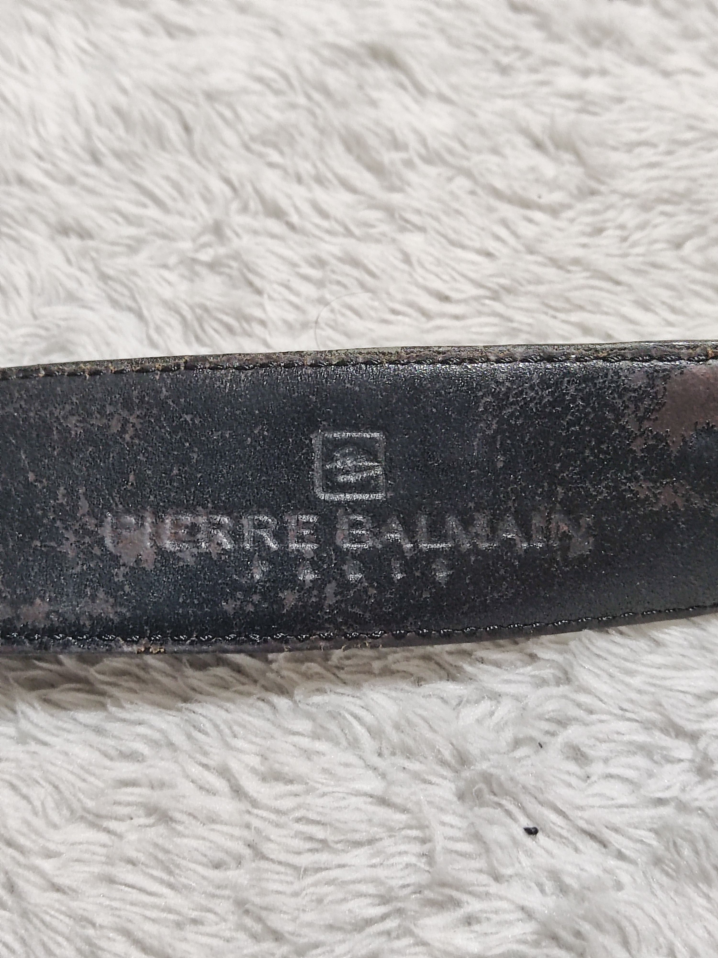Pierre Balmain Pierre Balmain Leather Belt- Wool/Slik Button Up Gray Shirt Size 46 - 21 Thumbnail