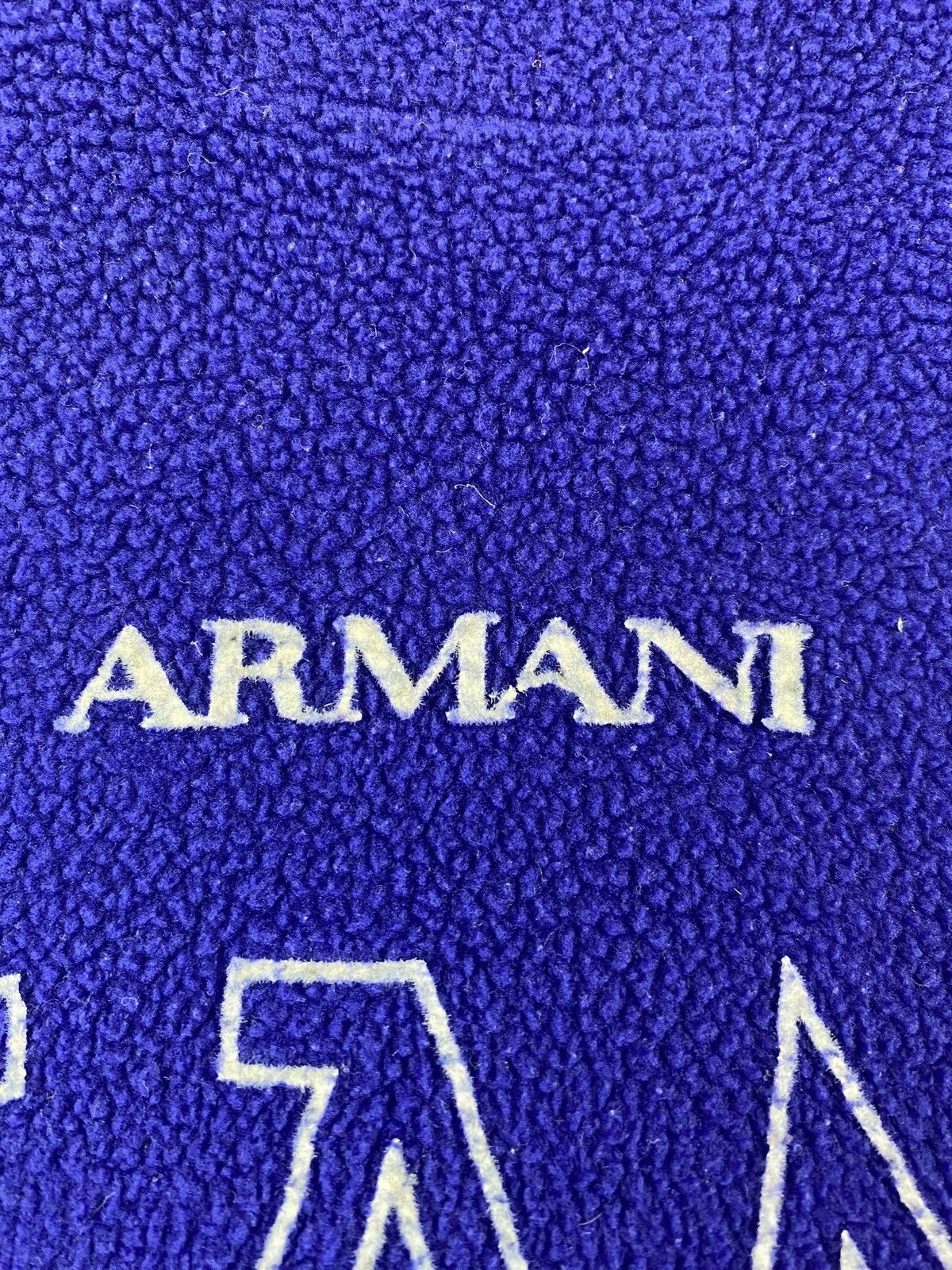 Emporio Armani Armani Fleece Jacket Jeans Big Logo Half Zip Archive Size US L / EU 52-54 / 3 - 9 Thumbnail