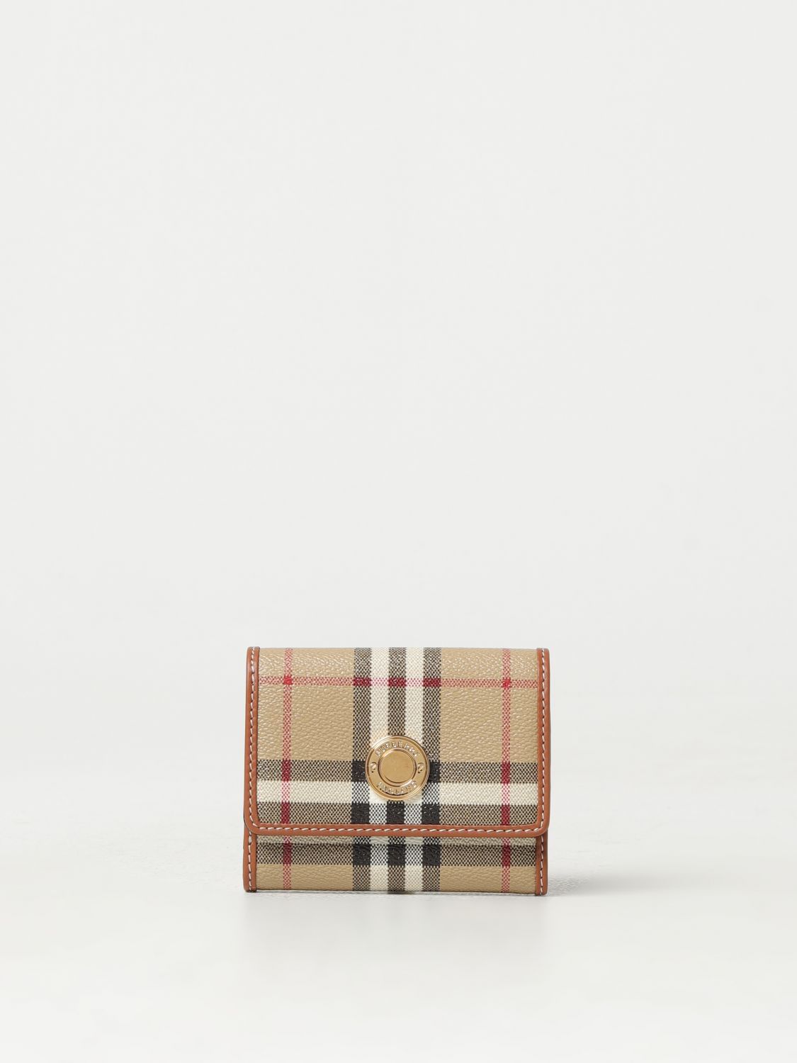 image of Burberry Wallet Woman Beige, Women's