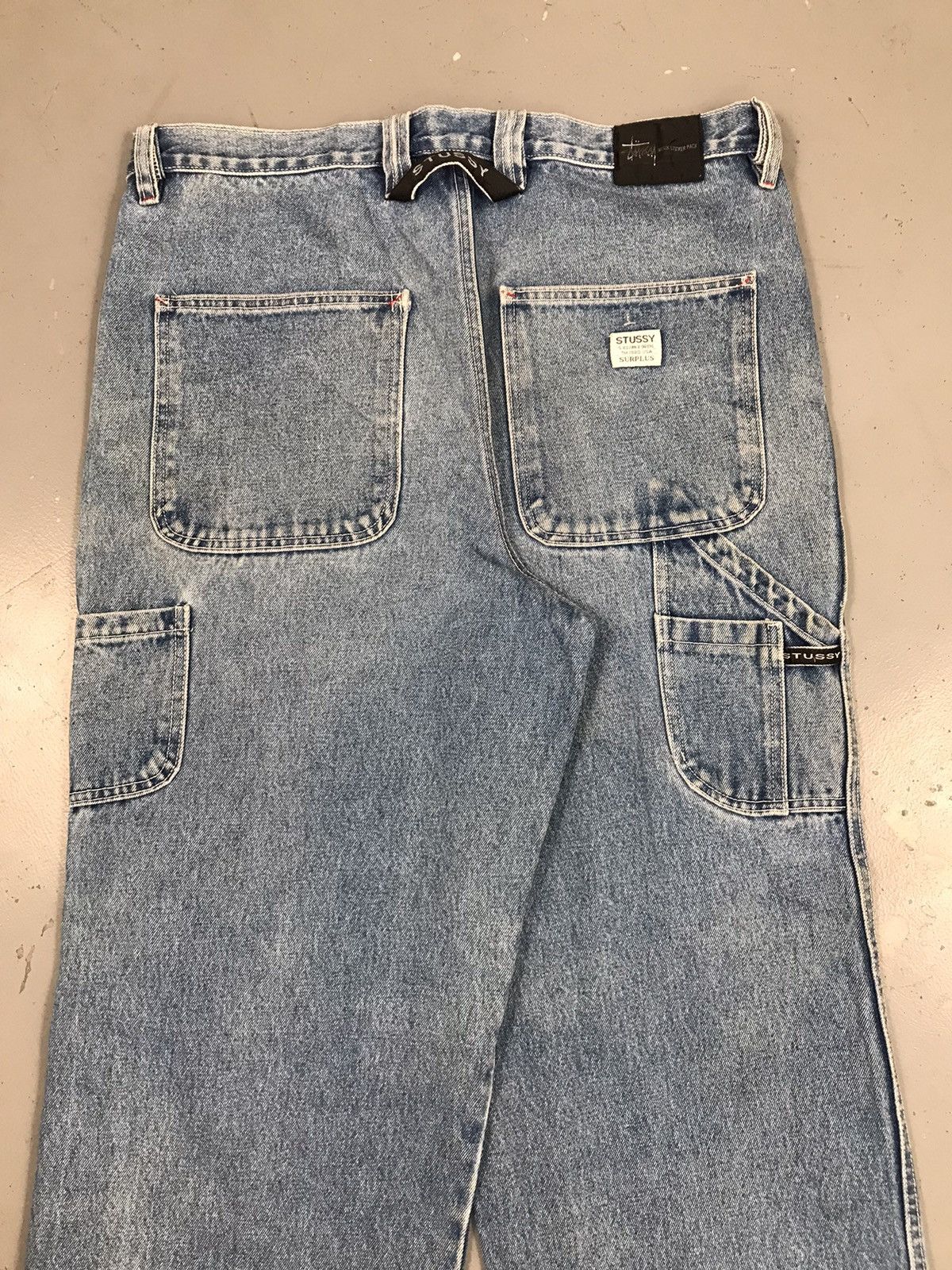 Stussy × Vintage Vintage 90s Stussy straight fit carpenter denim Size US 36 / EU 52 - 10 Thumbnail