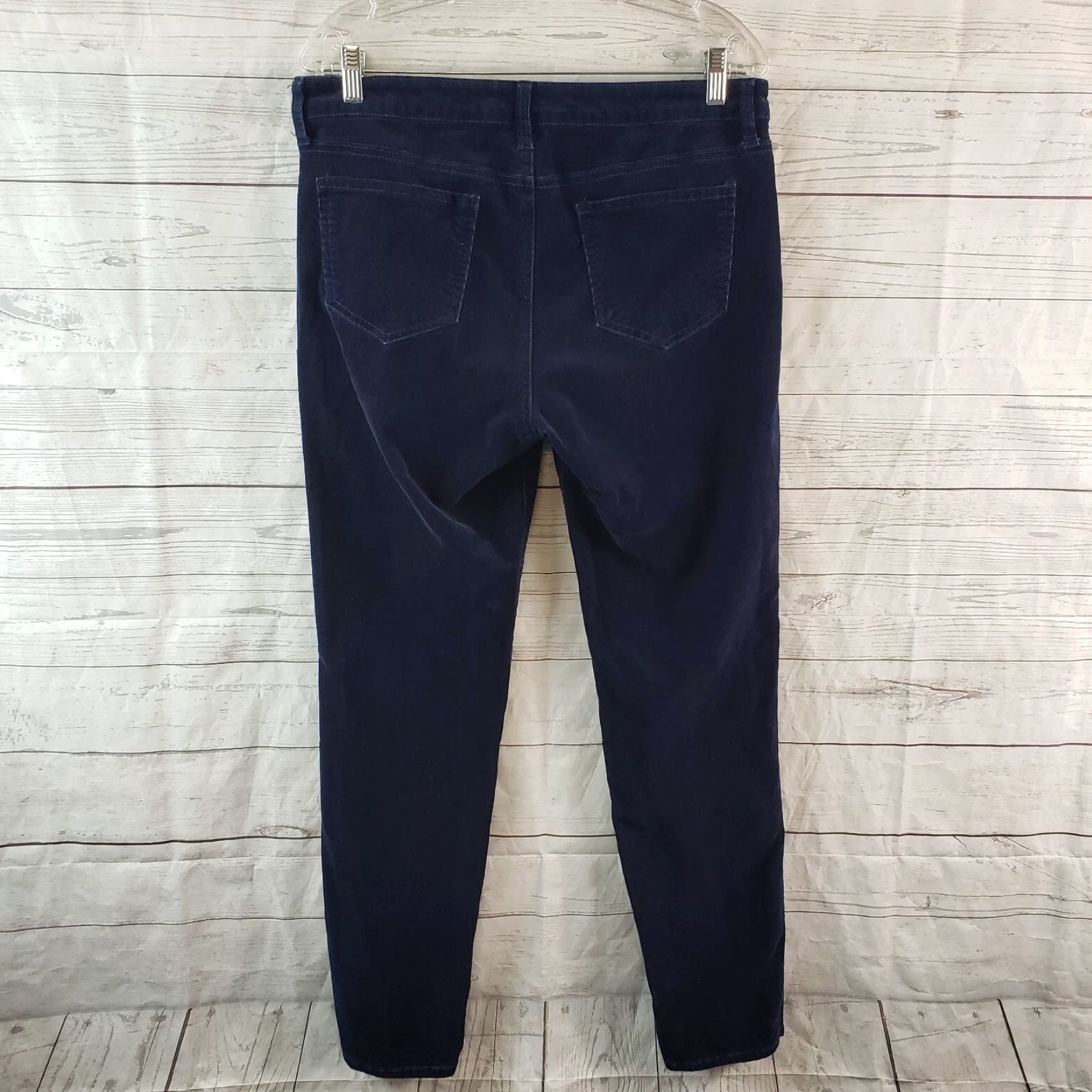 Vintage Edyson Womens Skinny Corduroy Pants Sz 30 Blue Mid Rise Pants Womens 30 Blue Skinny Corduroy Edyson Size 30" / US 8 / IT 44 - 3 Thumbnail