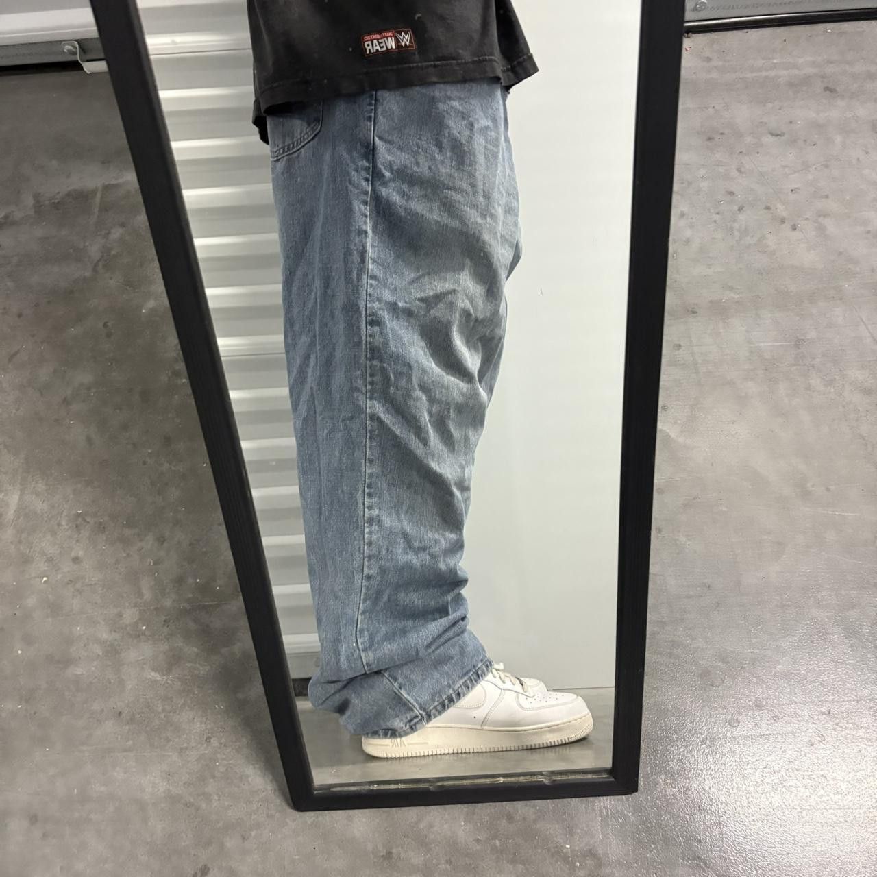Old Navy × Vintage Crazy Vintage Y2K/2000s Super Baggy Old Navy Medium Wash Denim Jeans! Size US 38 / EU 54 - 2 Thumbnail