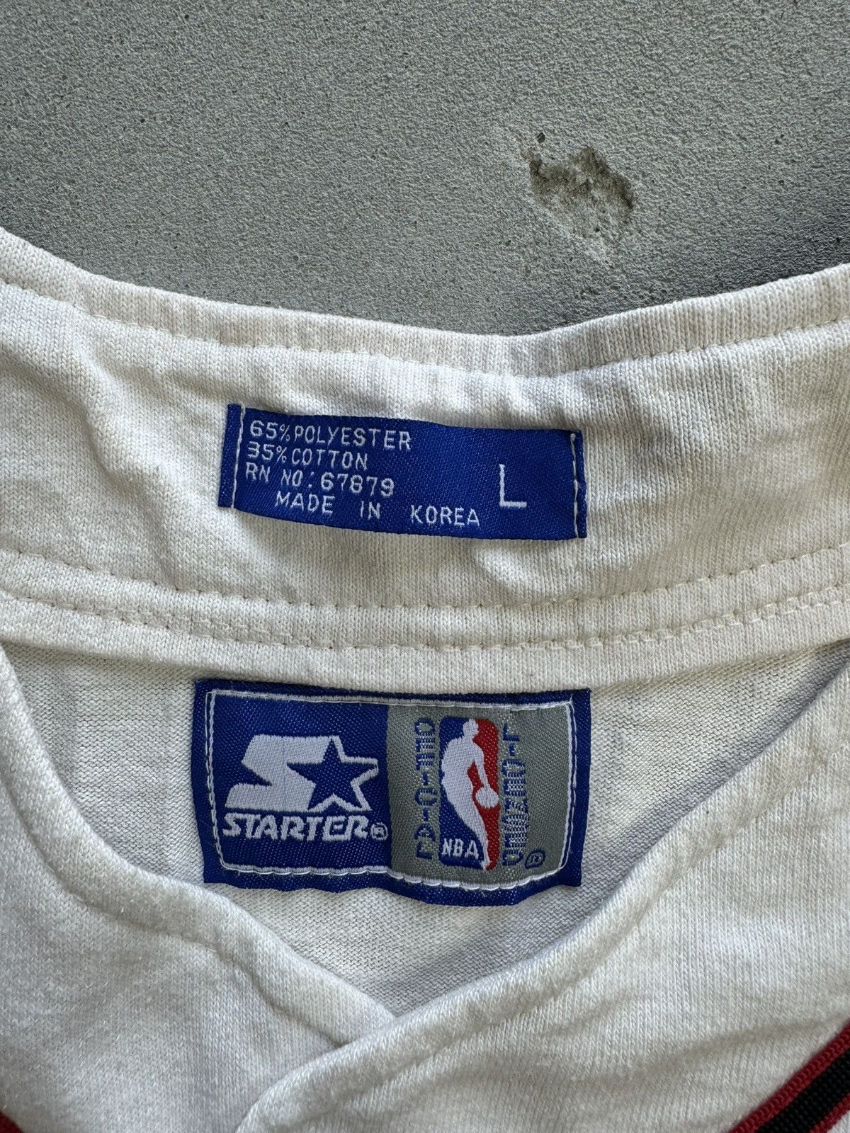 NBA × Starter × Vintage Vintage 90s Chicago Bulls baseball jersey Size US L / EU 52-54 / 3 - 5 Thumbnail