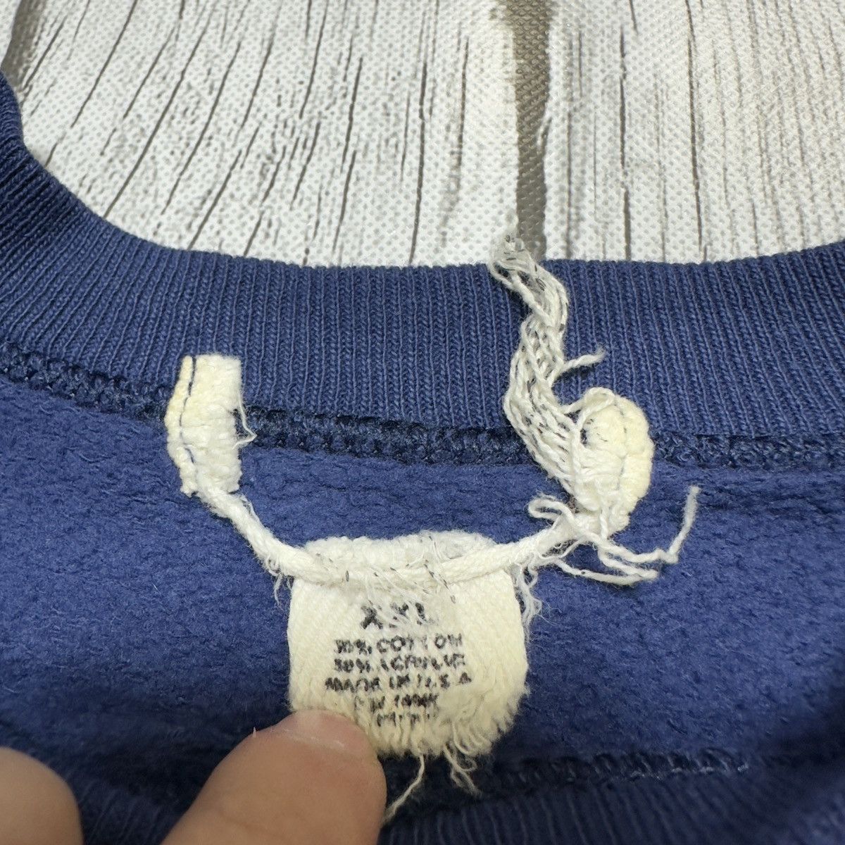 Vintage Vintage blank sweatshirt Size US XXL / EU 58 / 5 - 4 Thumbnail