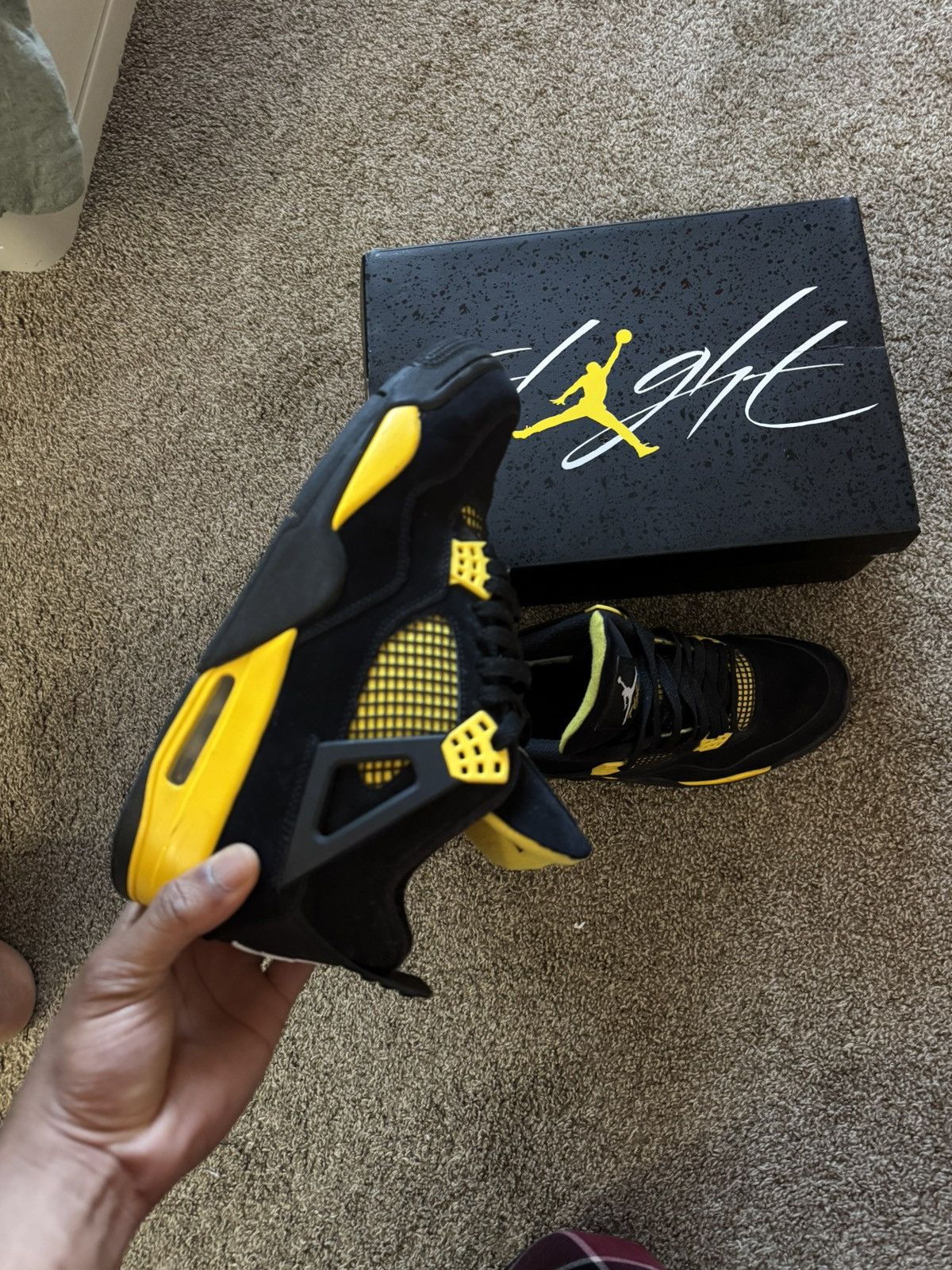 Jordan Brand Jordan 4 yellow thunder Size US 11 / EU 44 - 4 Thumbnail